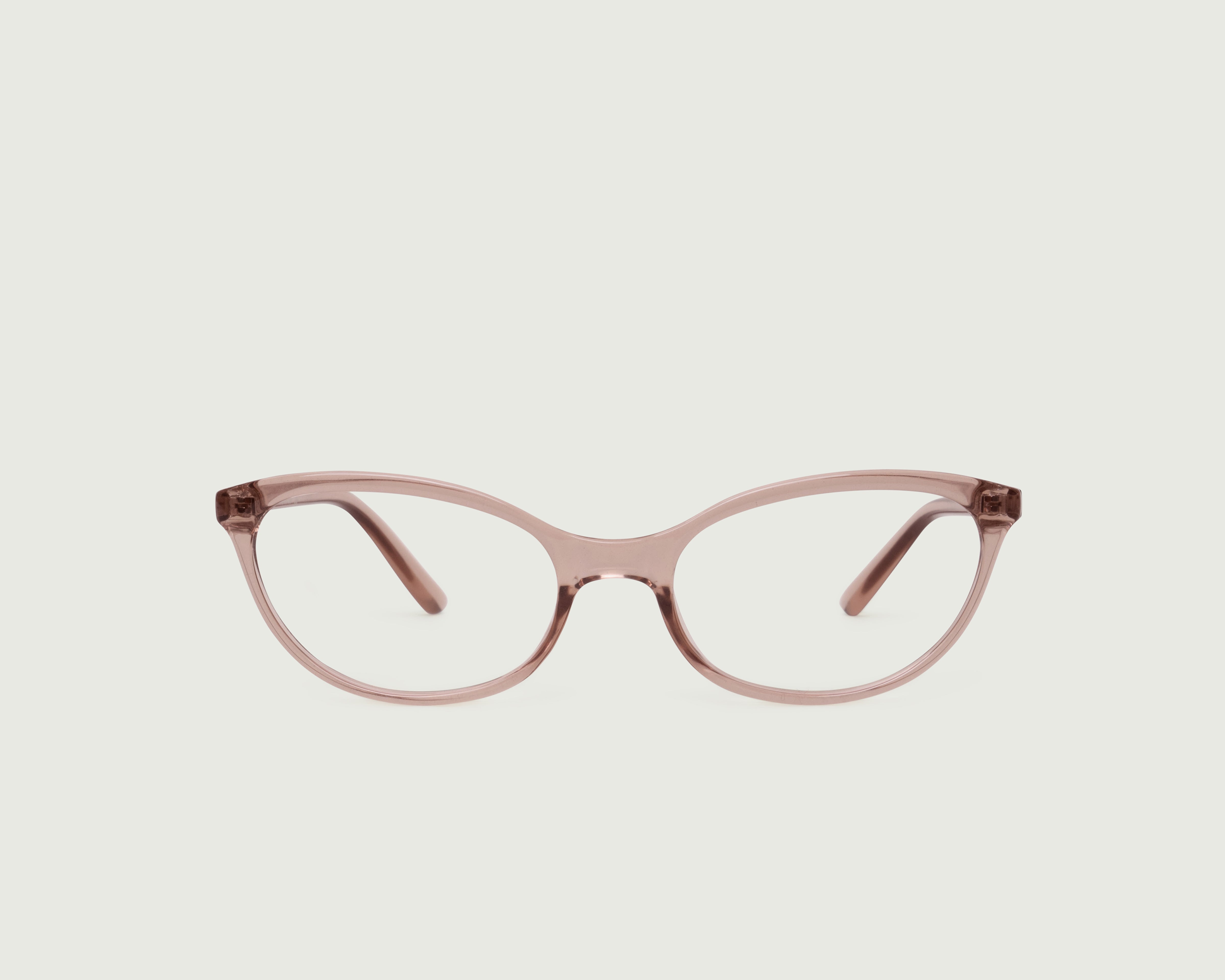 Rose Taupe::Cateye Eyeglasses cat eye nude recycled polyester front
