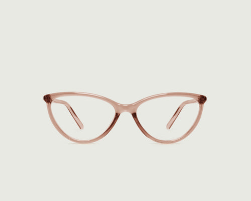 Rose Taupe::Fran Eyeglasses cateye Pink recycled polyester front