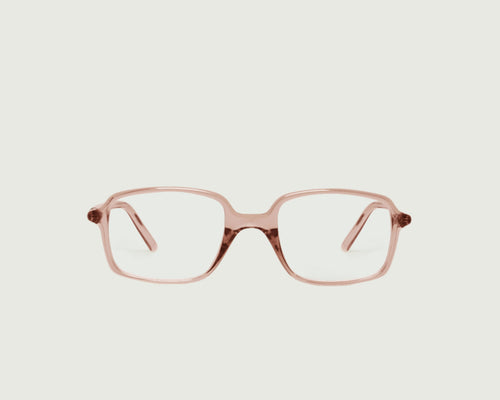 Rose Taupe::Spencer Eyeglasses rectangle Pink recycled polyester front