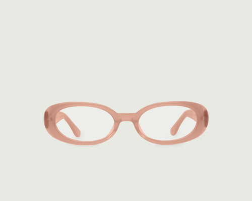 Rosewater::Devon Eyeglasses round pink acetate front