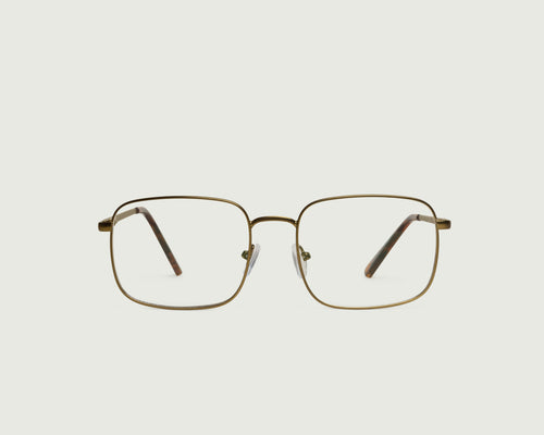 Rye::Vito Anti-Radiation Glasses rectangle brown metal front