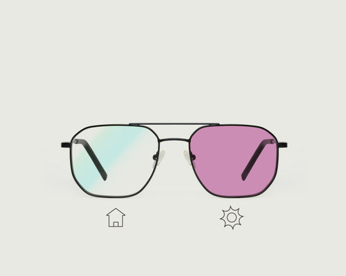 Grapejuice::Malcom Anti-Radiation Glasses pilot red recycled polyester front 1