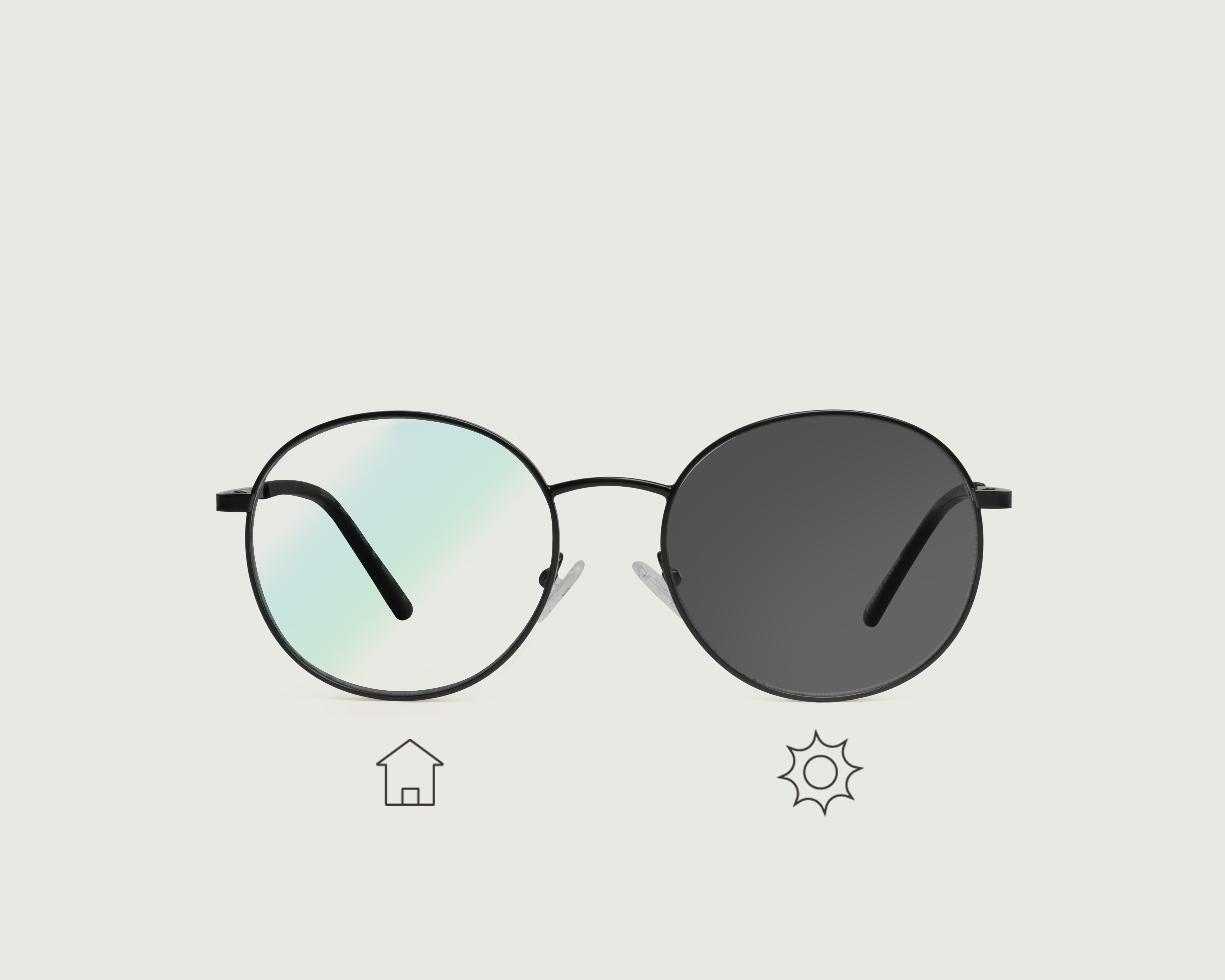 Storm Adaptive::Quill Anti-Radiation Glasses round black metal top