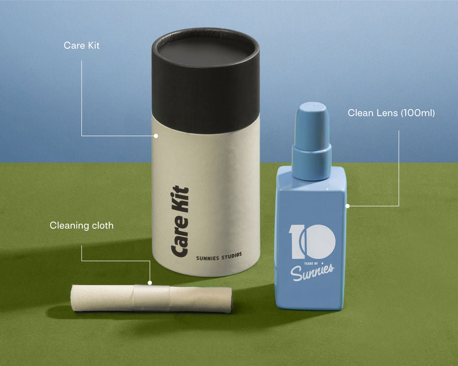 Care Kit Cleaning and eyeglass repair kit white