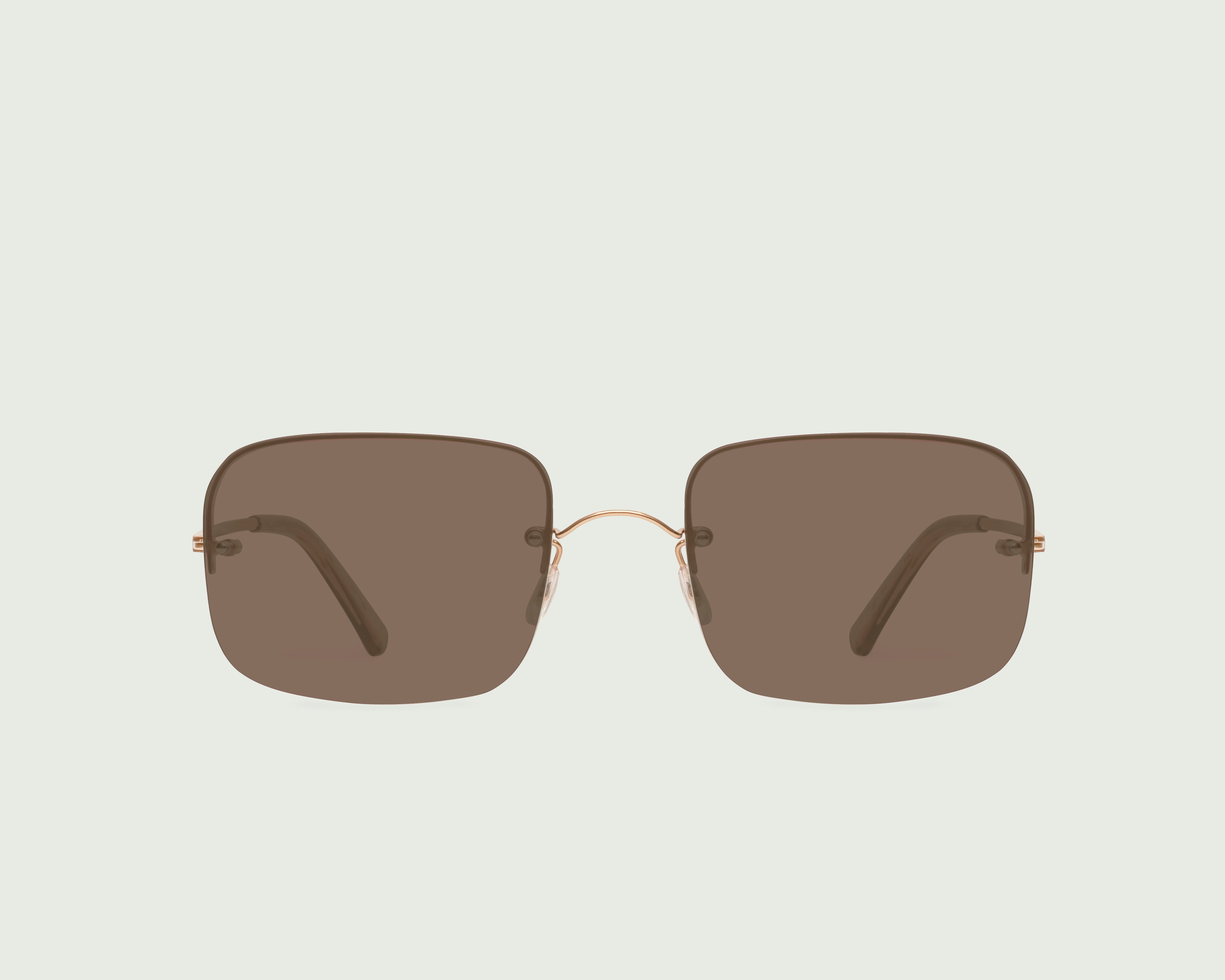 Sandstone Portobello Adaptive::Linda Sunglasses Square Tan recycled polyester front