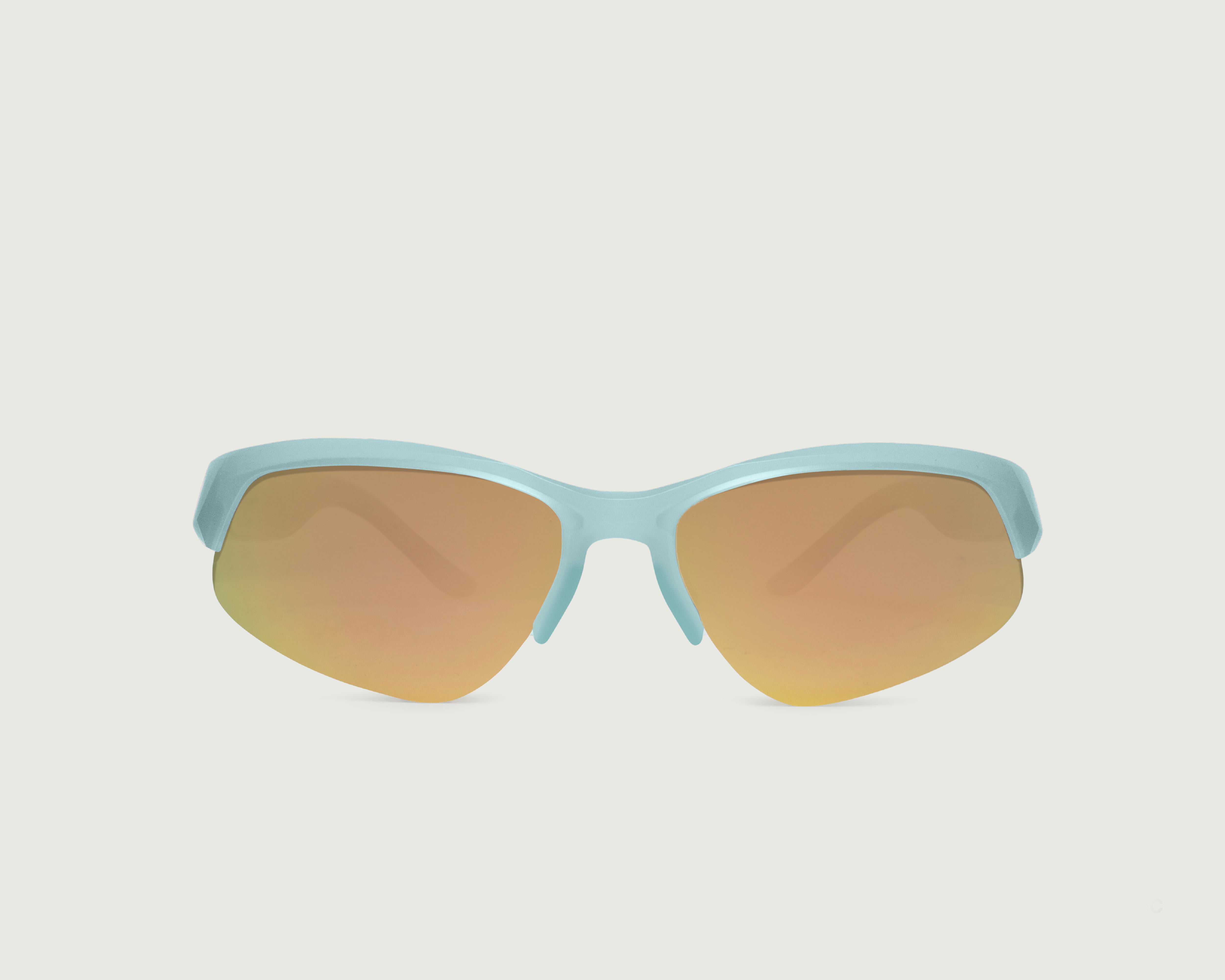 Sea Foam::Simone Sunglasses Cateye Blue recycled polyester front