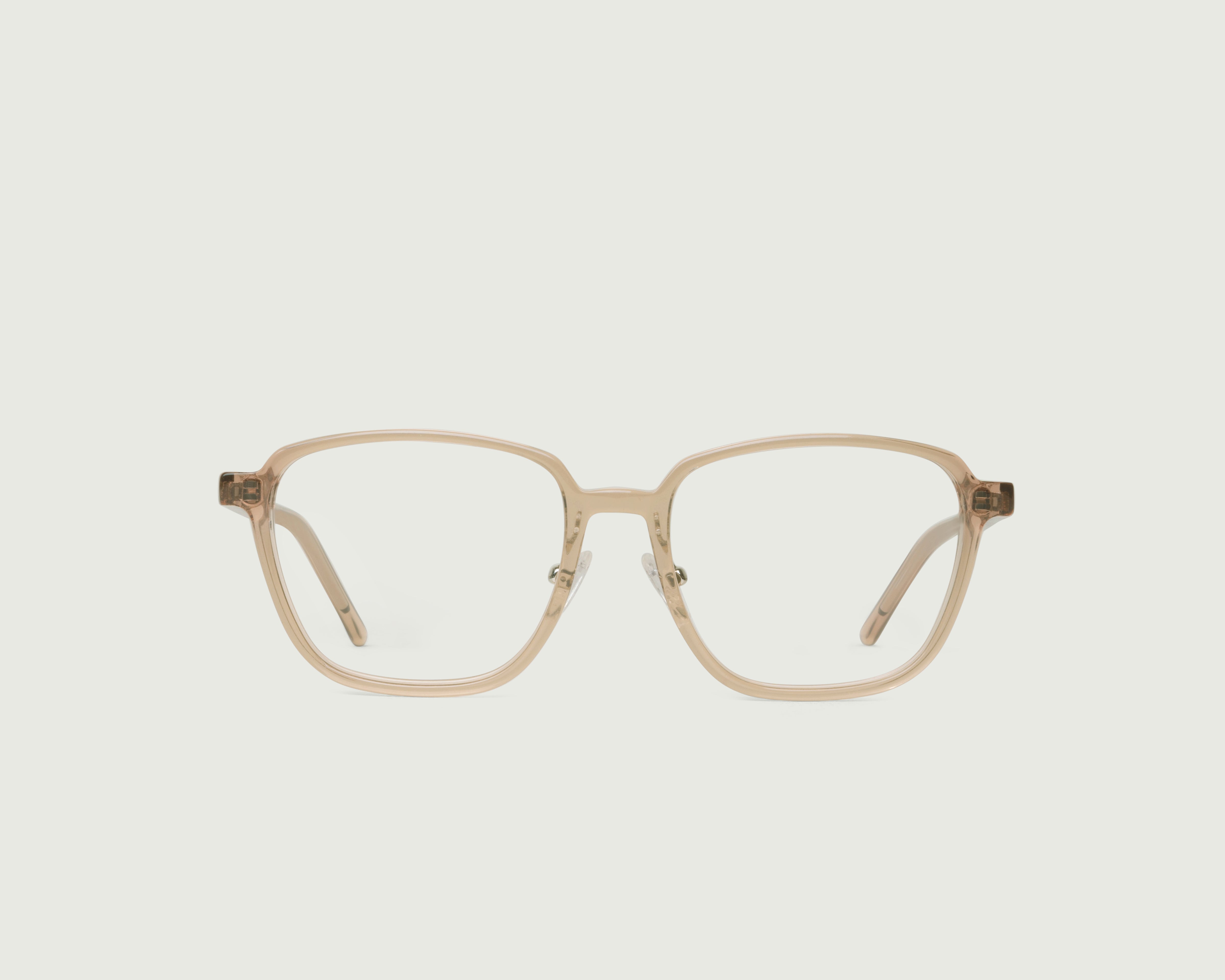 Sesame::Jensen Wide Eyeglasses square brown plant-based front