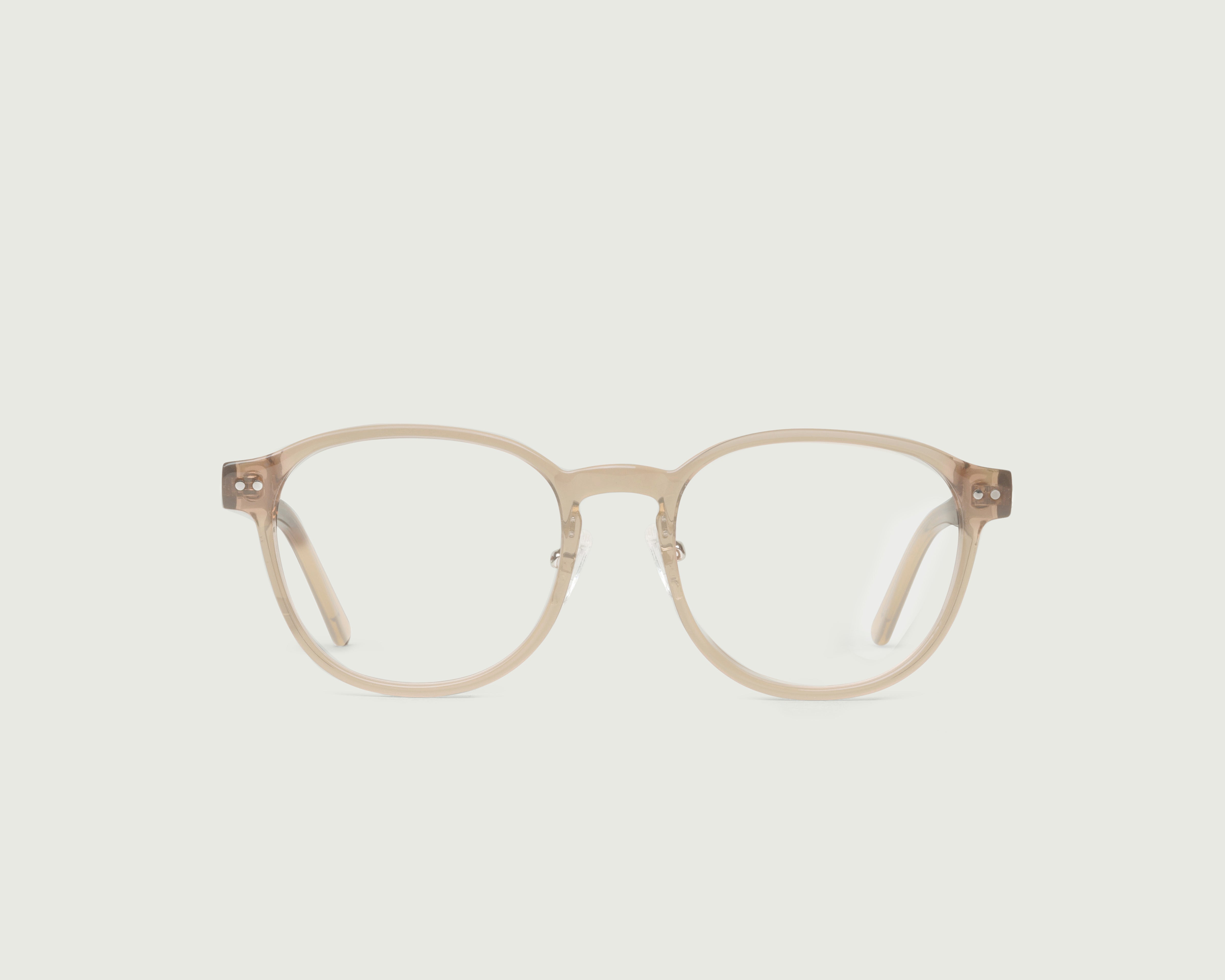 Sesame::Orman Wide Eyeglasses round brown plant-based front