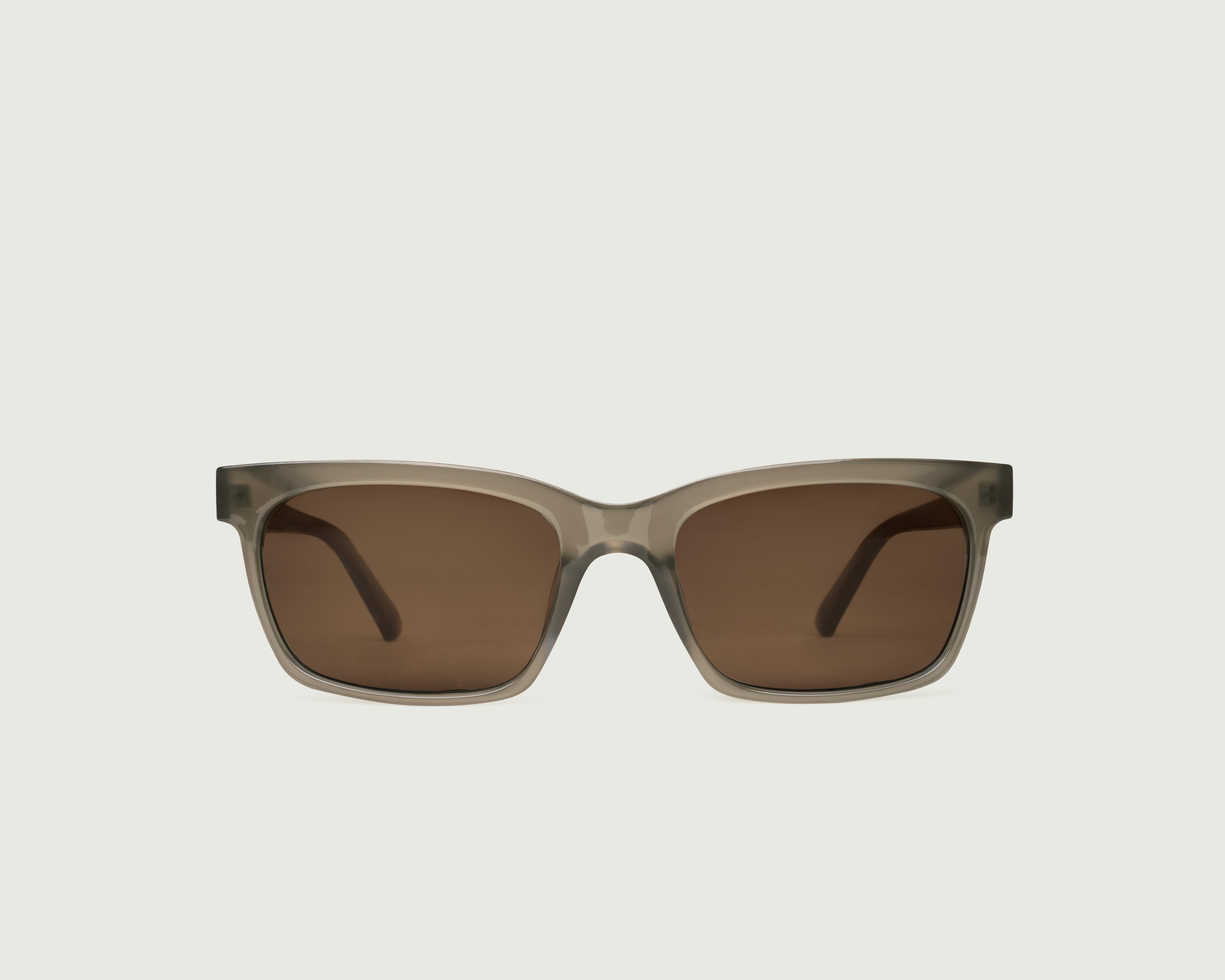 Shale::Dean Wide Sunglasses rectangle gray recycled polyester front