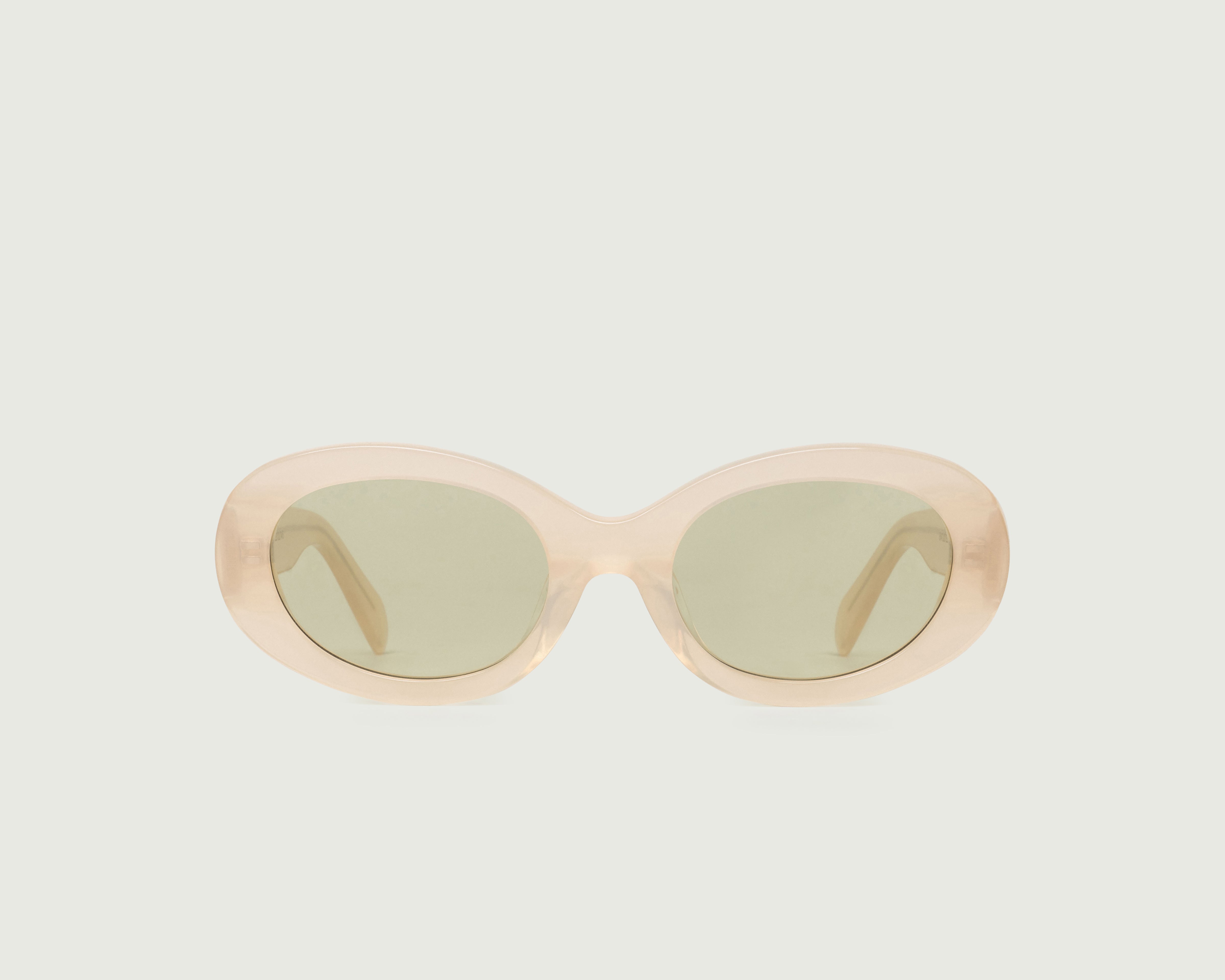 Sheer::Rio Sunglasses round white acetate front