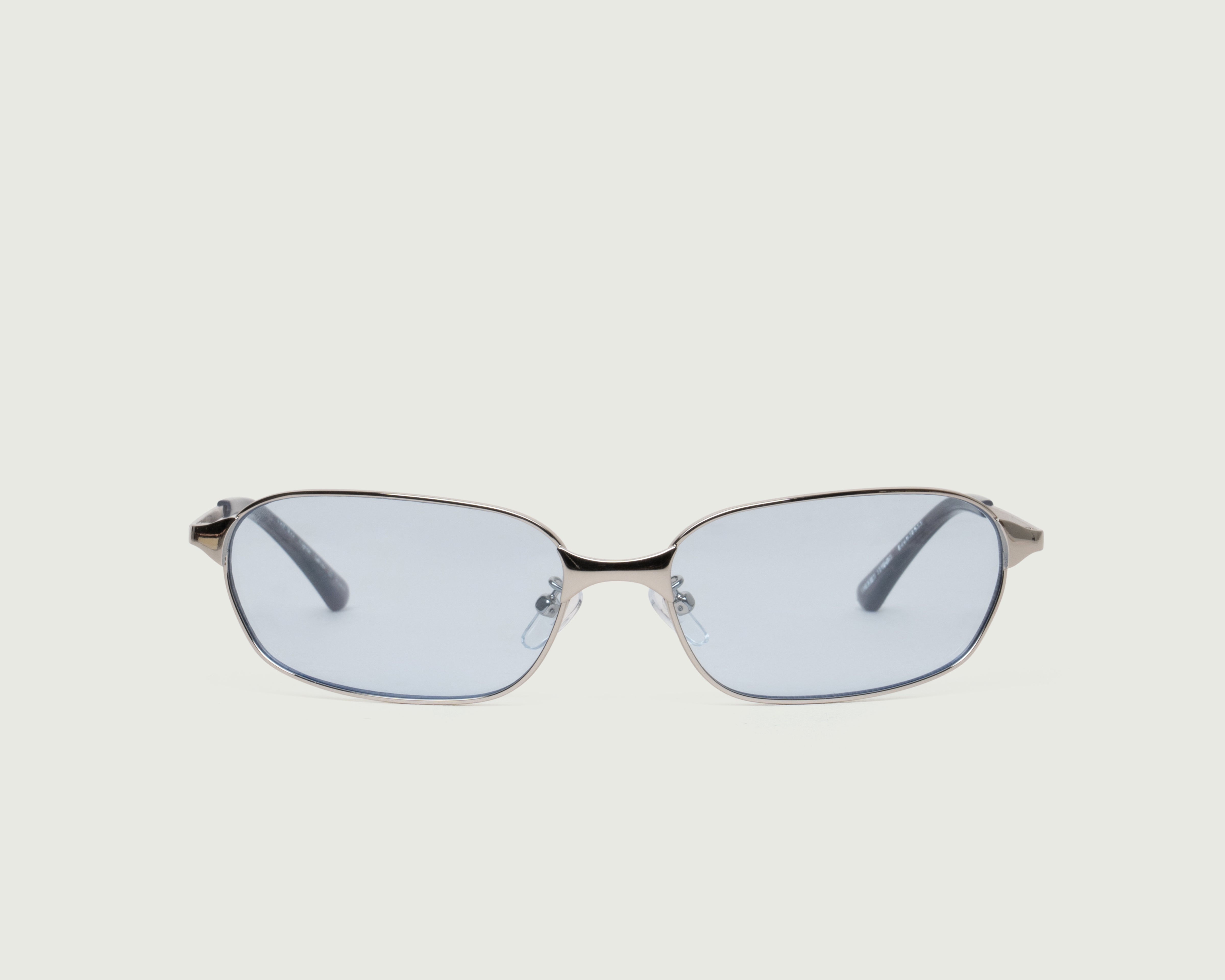 Silver Frost::Aspen Sunglasses rectangle Gray metal front