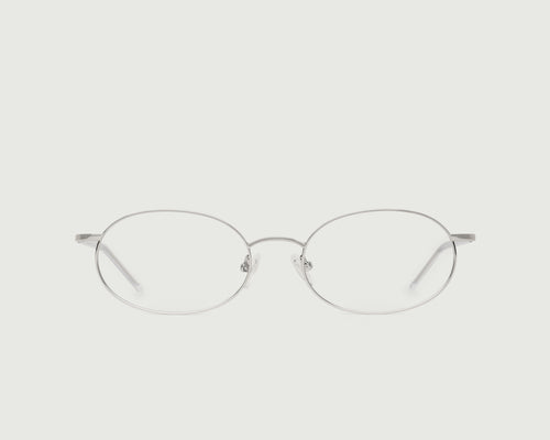Silver::Enid Eyeglasses pilot gray metal front