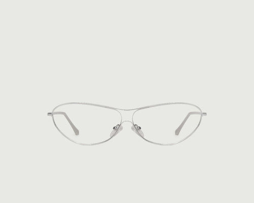Silver::Nova Eyeglasses pilot silver metal front