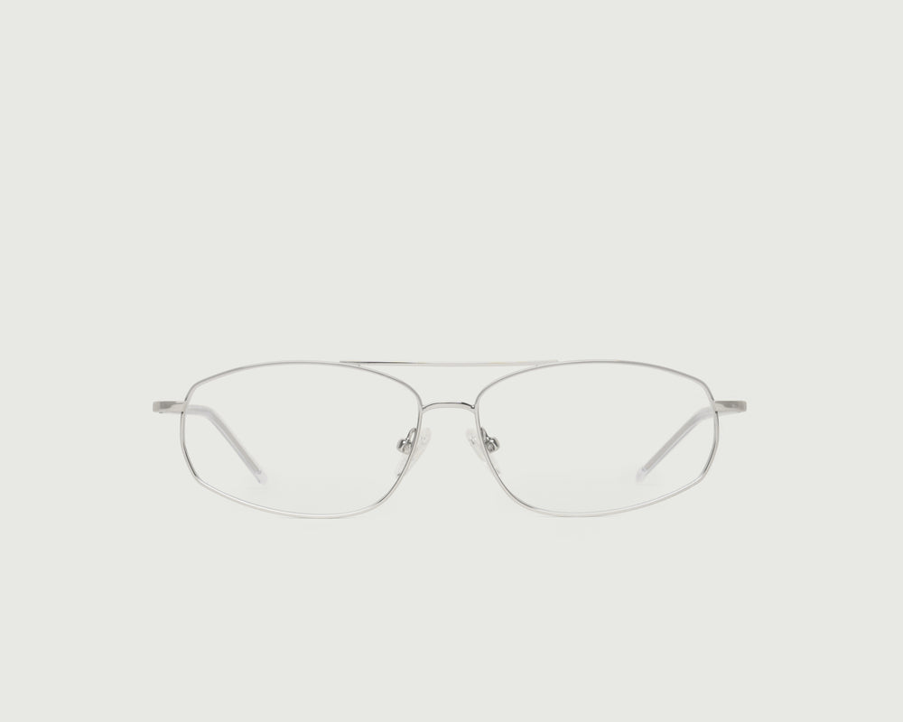 Silver::Enid Eyeglasses pilot gray metal front