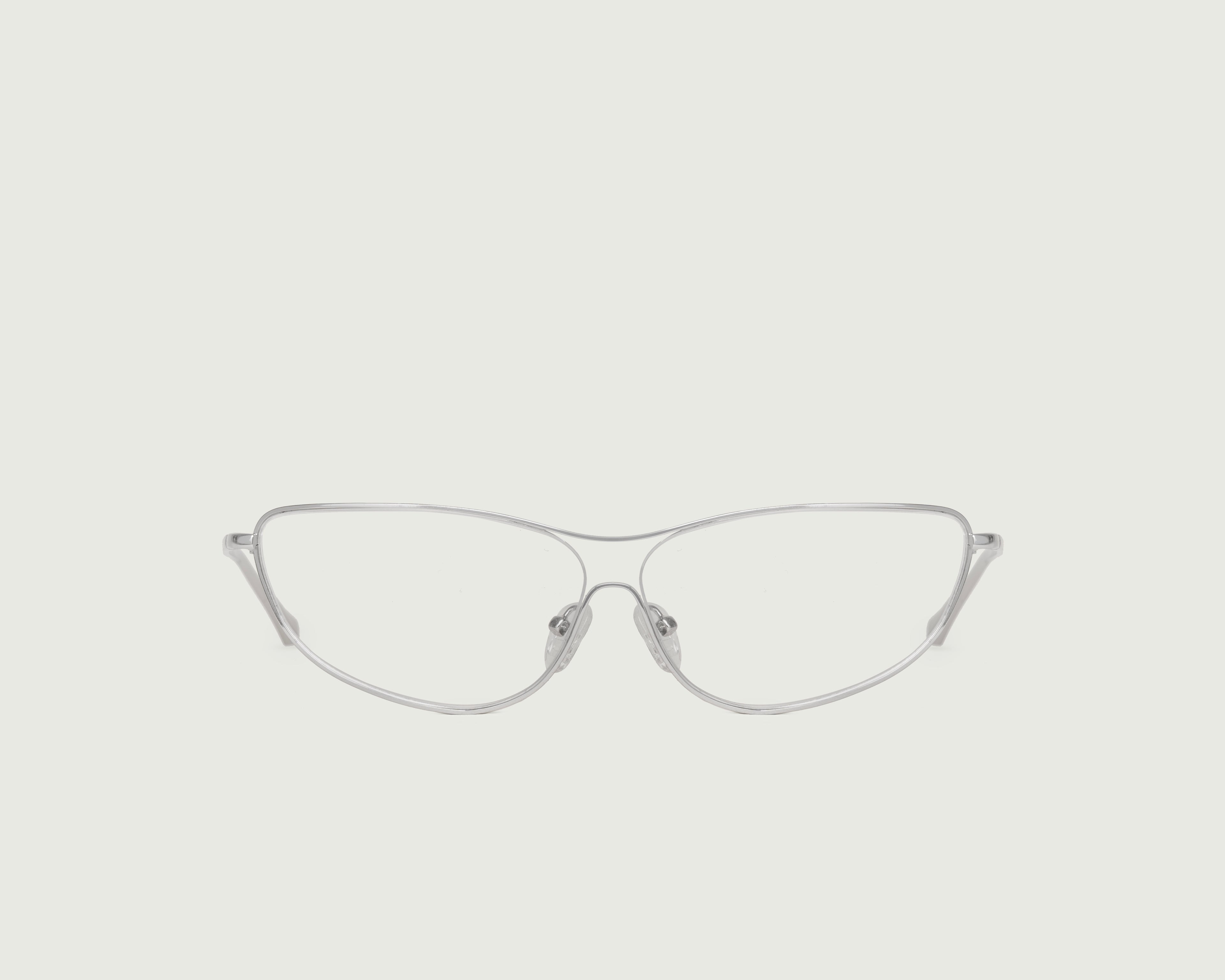 Silver::Ursa Eyeglasses pilot silver metal front