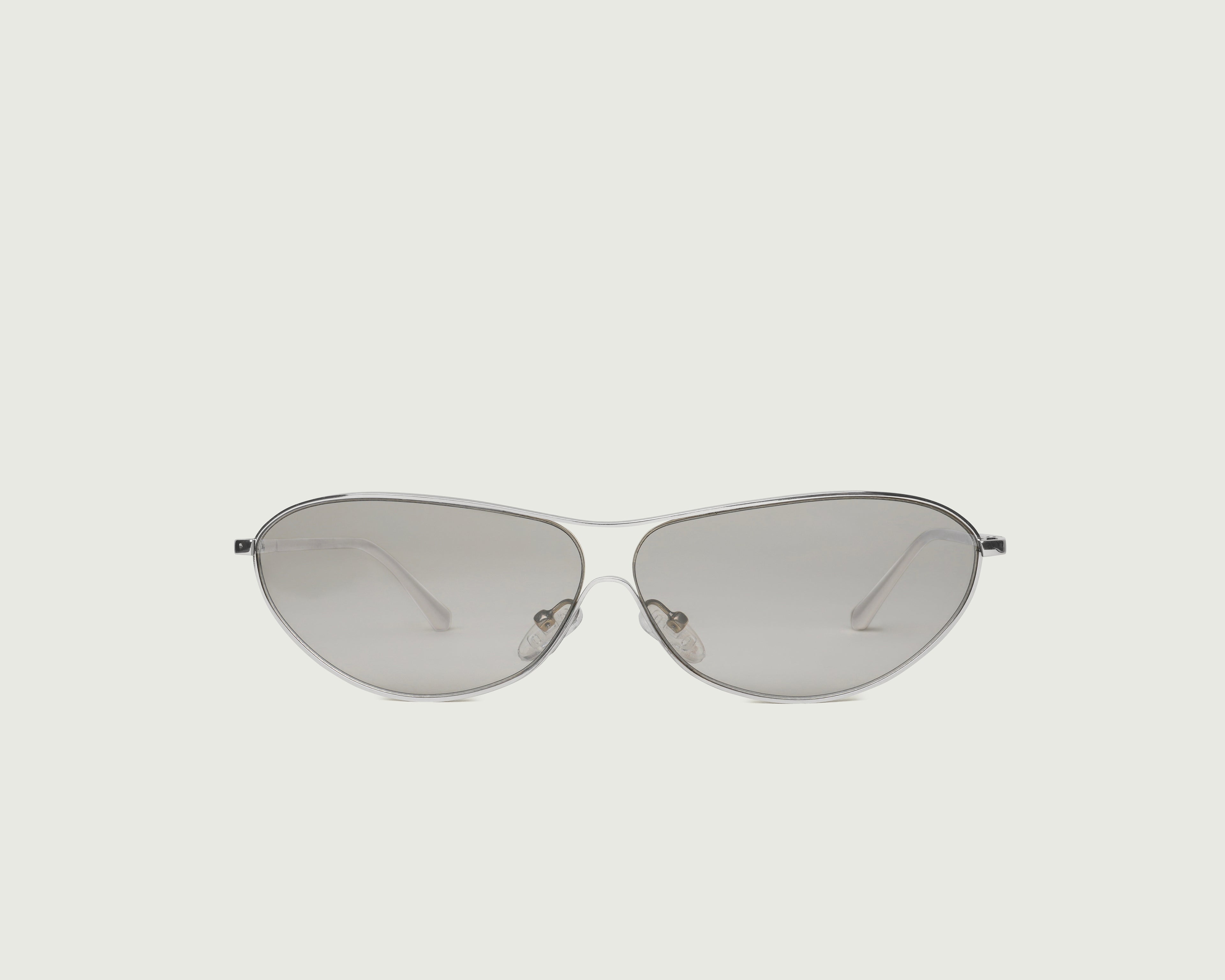 Silver::Zenon Sunglasses pilot silver metal front