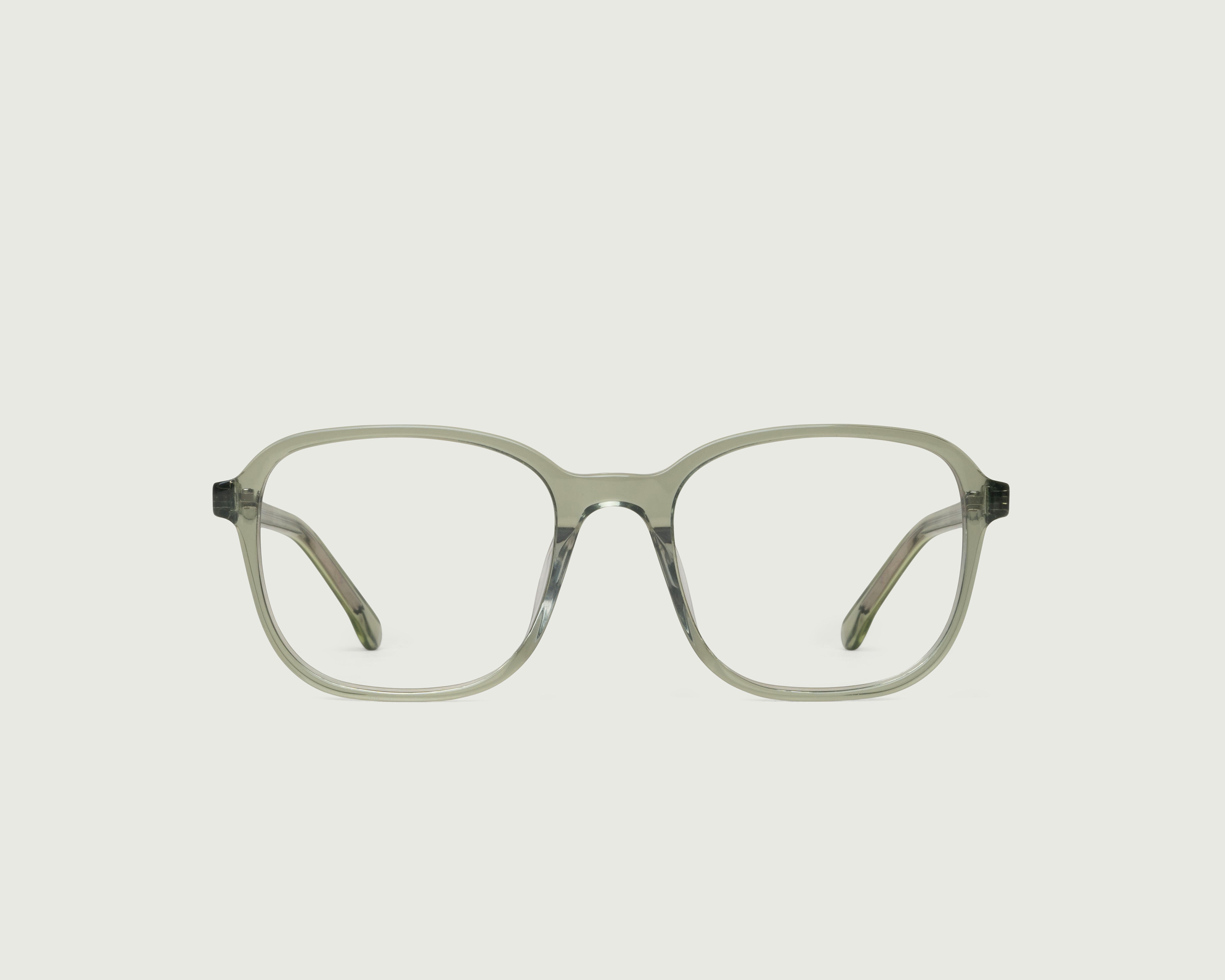 Slate::Paige Eyeglasses square green plant-based plastic front