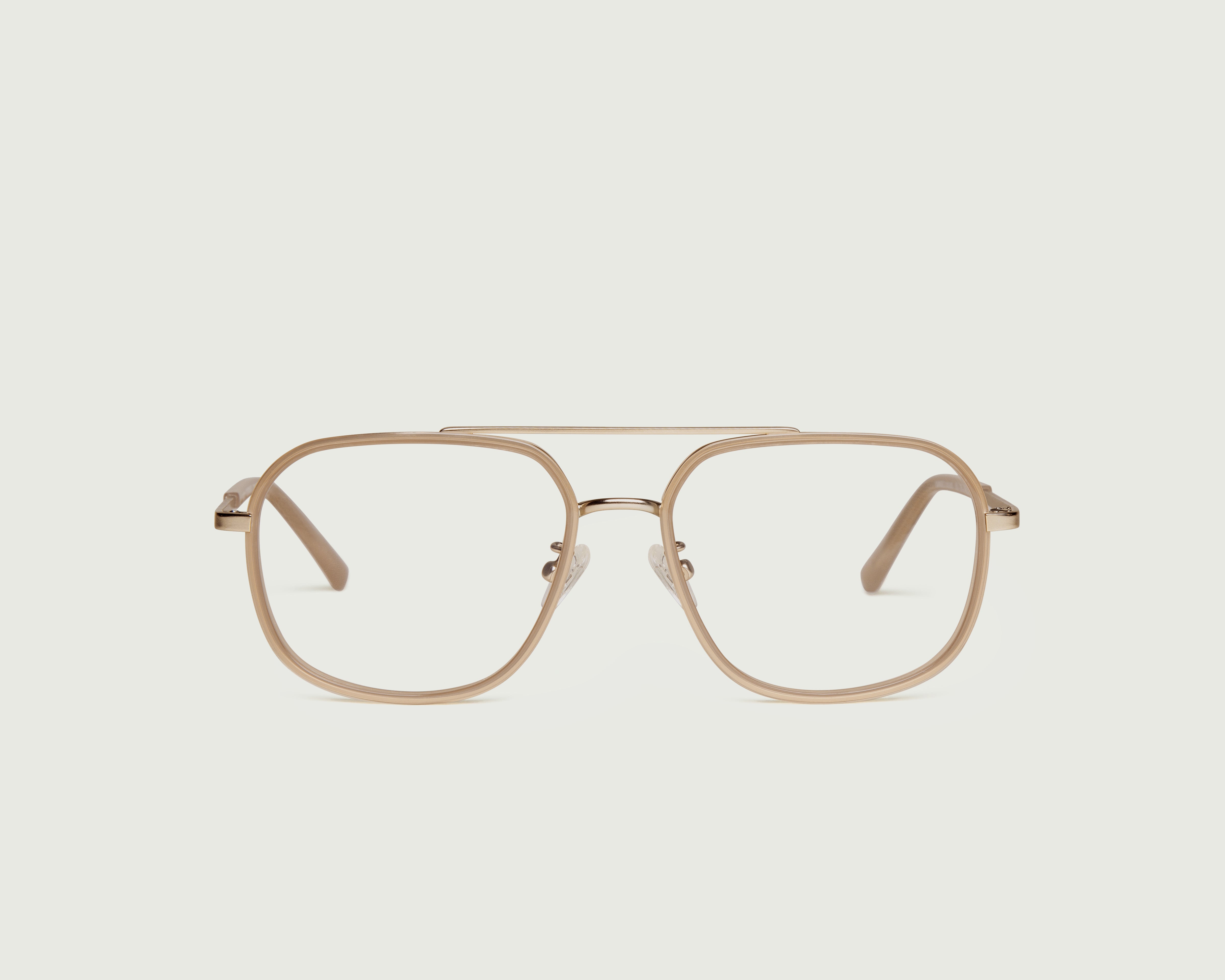 Soybean::Octavio Eyeglasses pilot Brown metal front