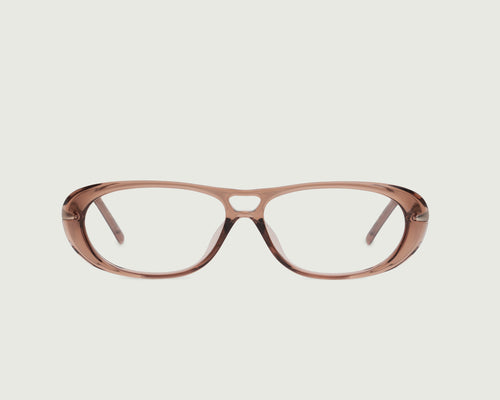 Barley::Hoffman Eyeglasses pilot brown Plant-based Plastic  front