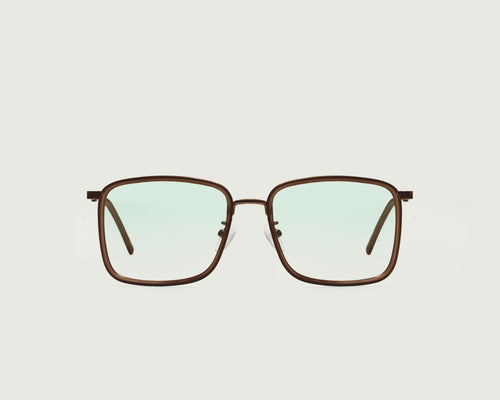 Toast::Alcott Anti-Radiation Glasses Square Brown recycled polyester front