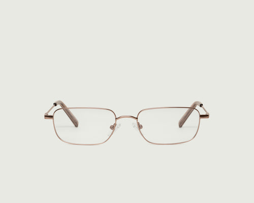 Tan::Graham Eyeglasses rectangle Brown metal front