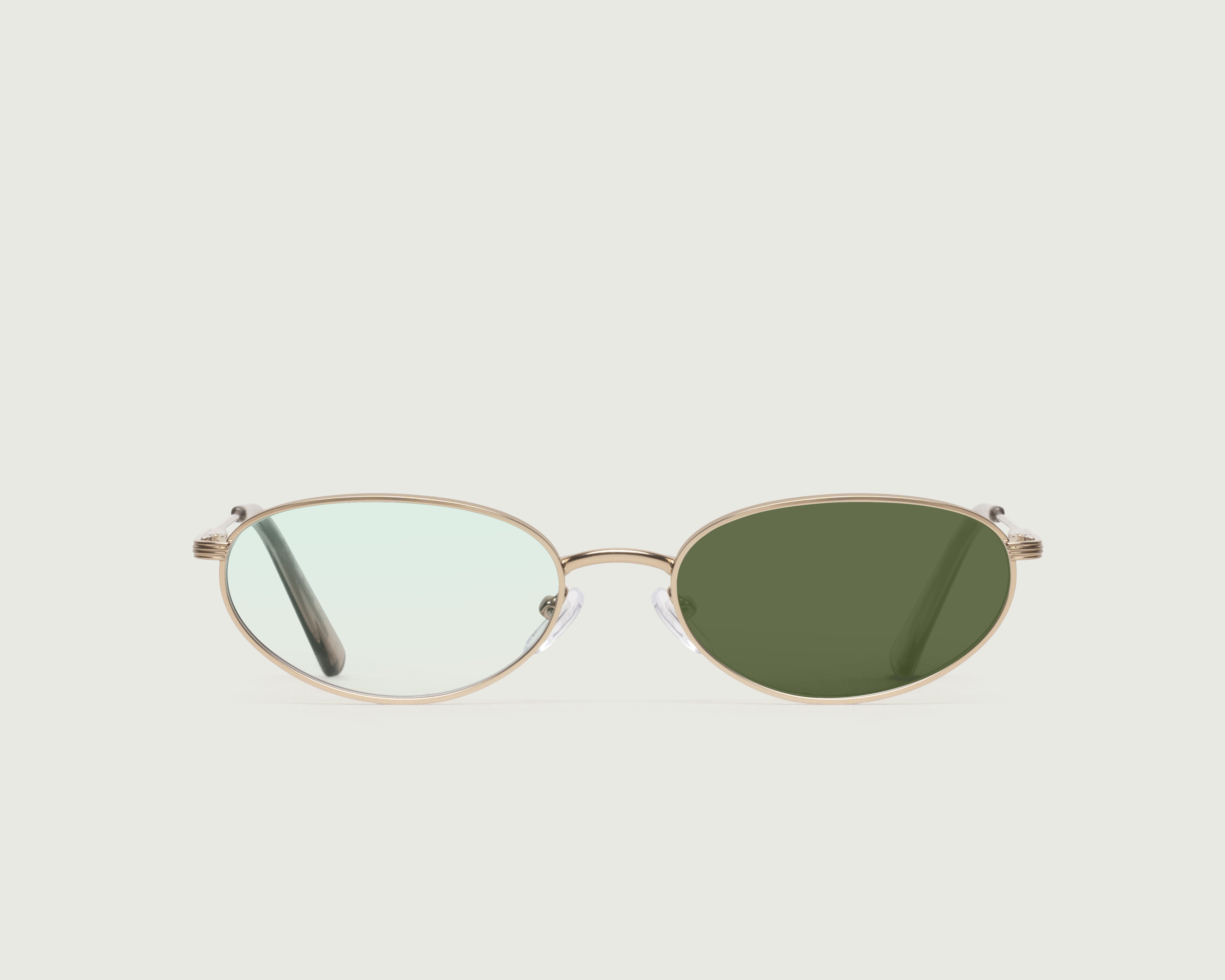 Gecko Adaptive::Marshall Anti-Radiation Glasses Oval gold  metal front