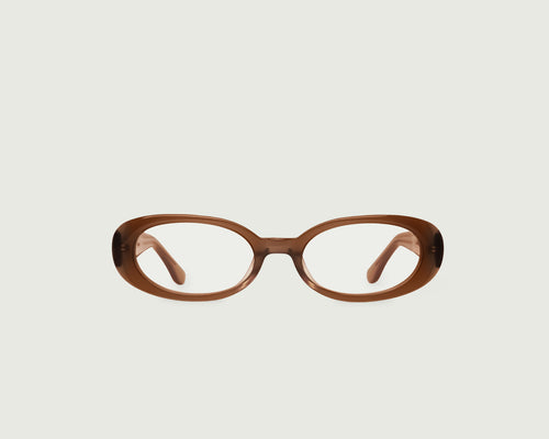 Teddy::Devon Eyeglasses round brown acetate front