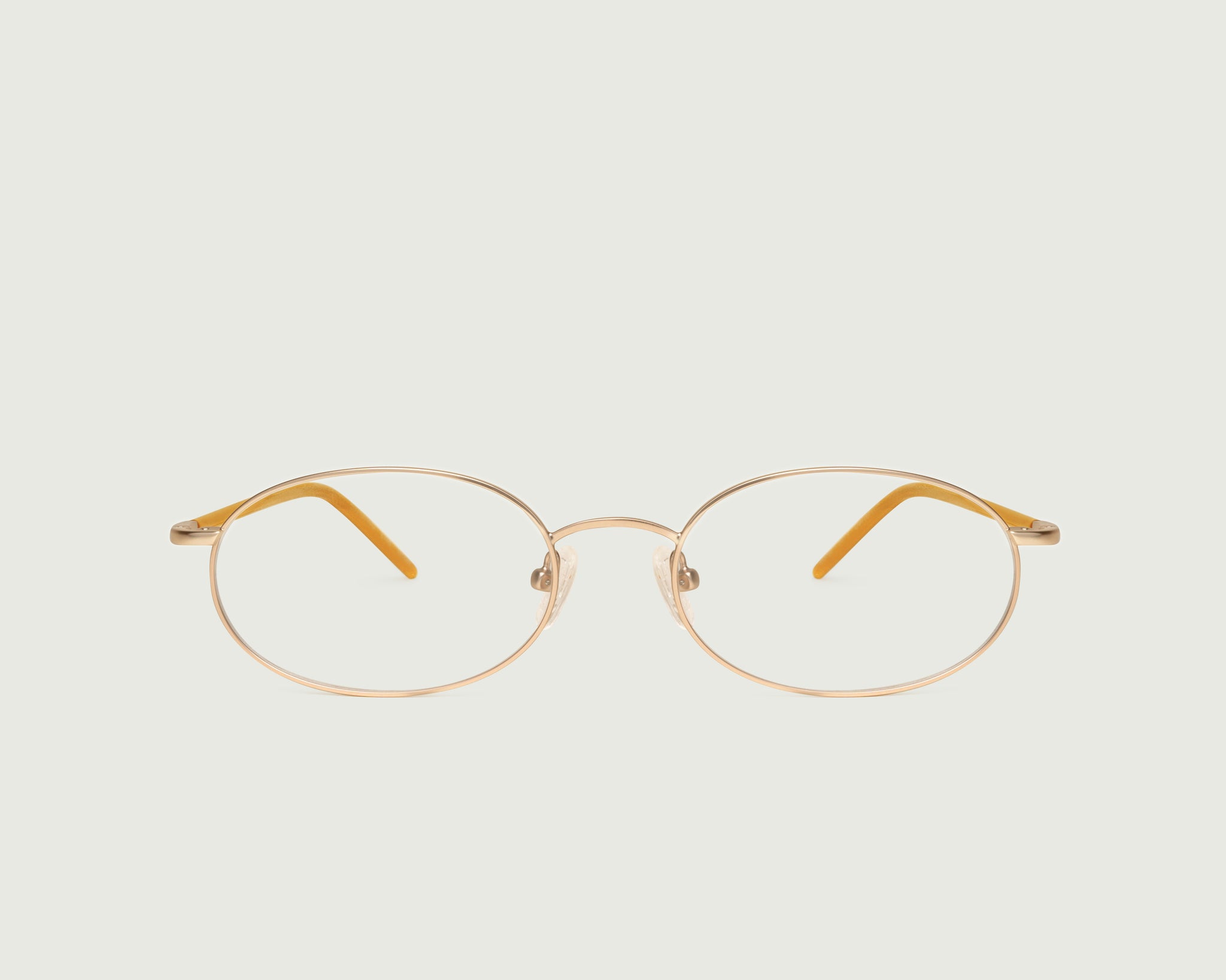 Tinsel::Enid Eyeglasses oval gold metal front