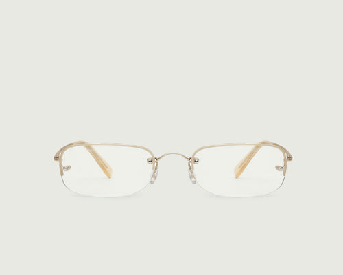 Tinsel::Hank Eyeglasses rectangle Gold stainless steel front