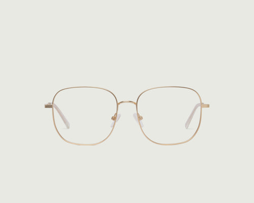 Tinsel::Noah Eyeglasses square gold metal front