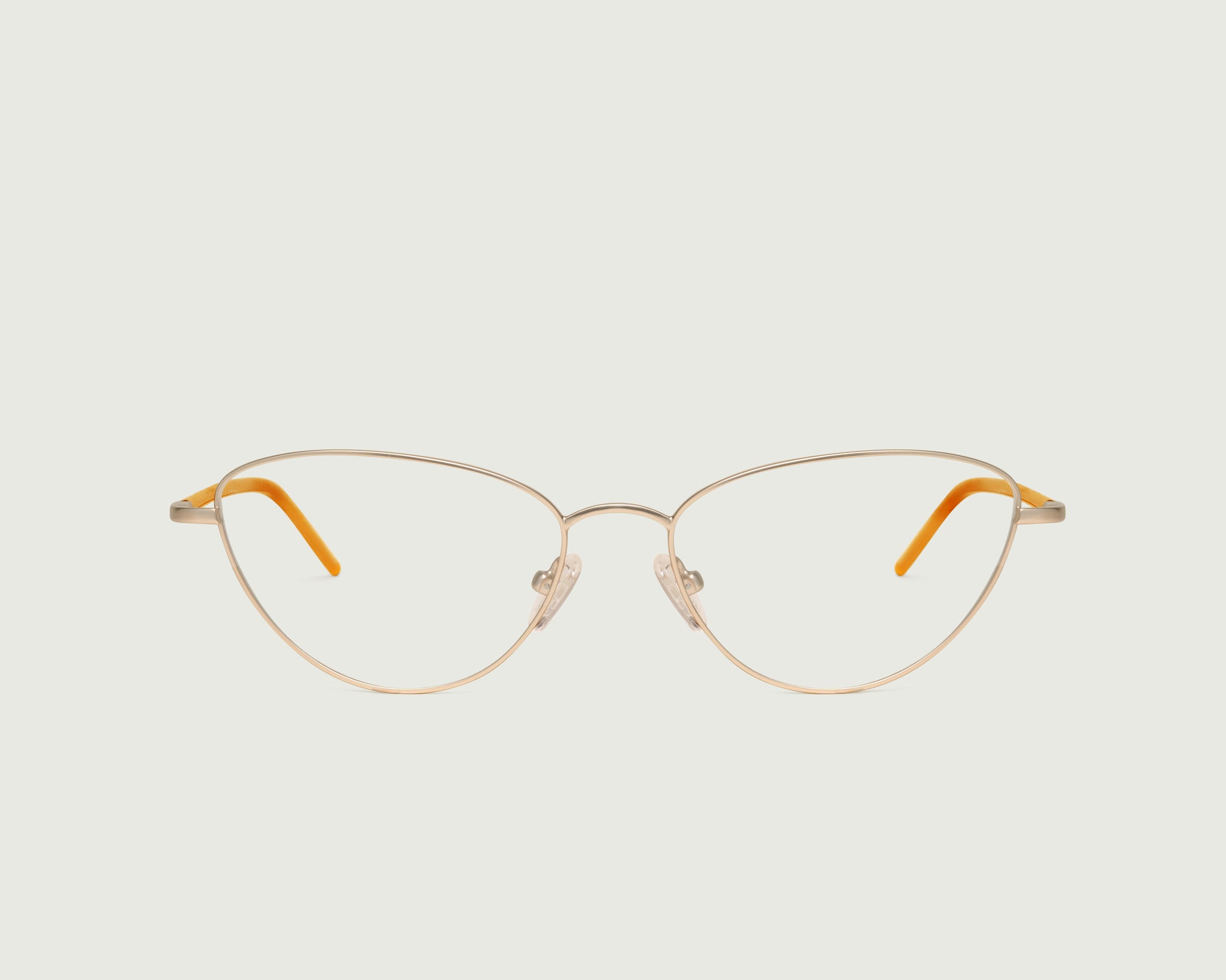 Tinsel::Phoebe Eyeglasses cateye gold metal front