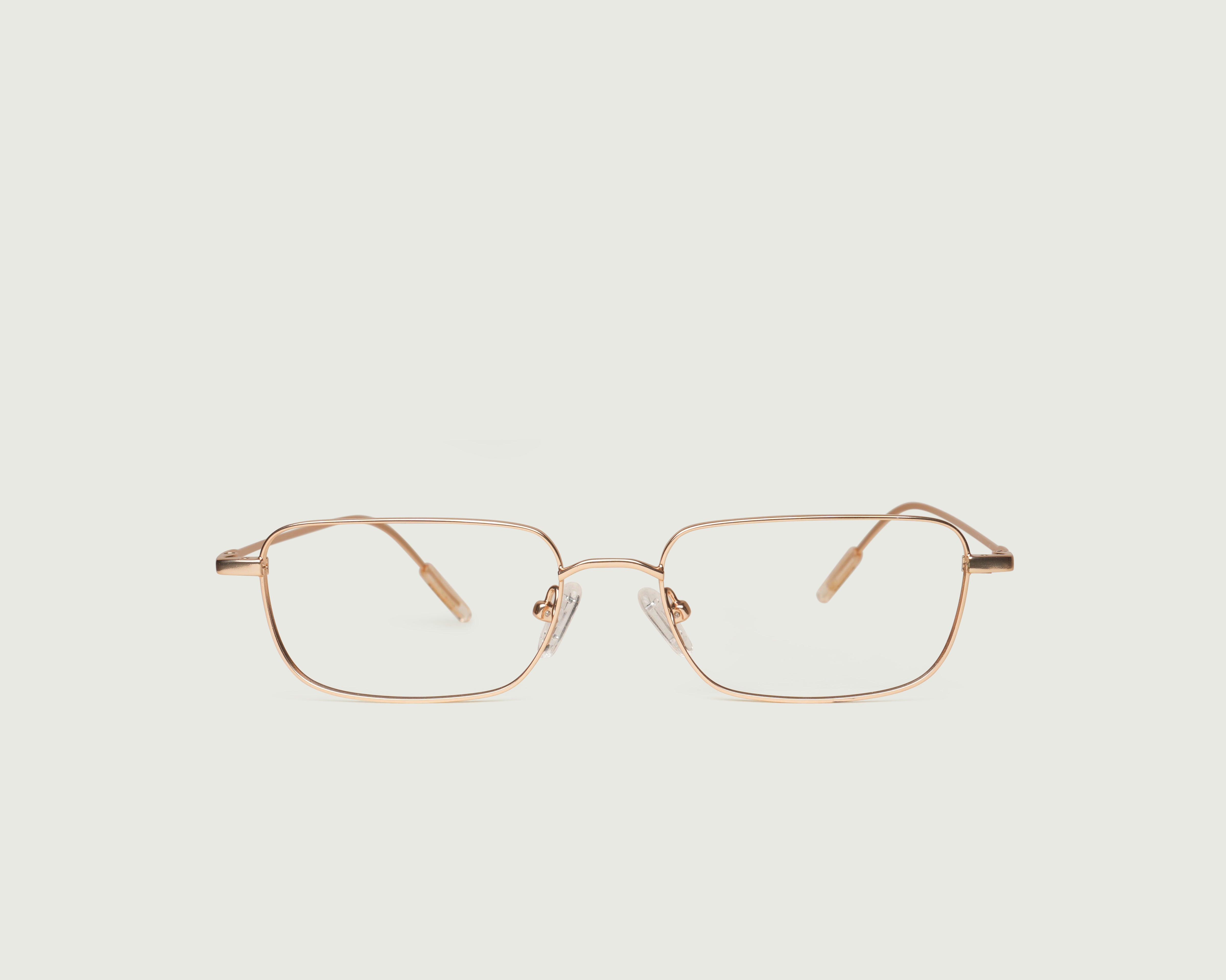 Tinsel::Rectangle 3 Eyeglasses rectangle Gold metal front