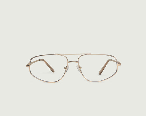 Tinsel::Rome Anti-Radiation Glasses pilot gold metal front