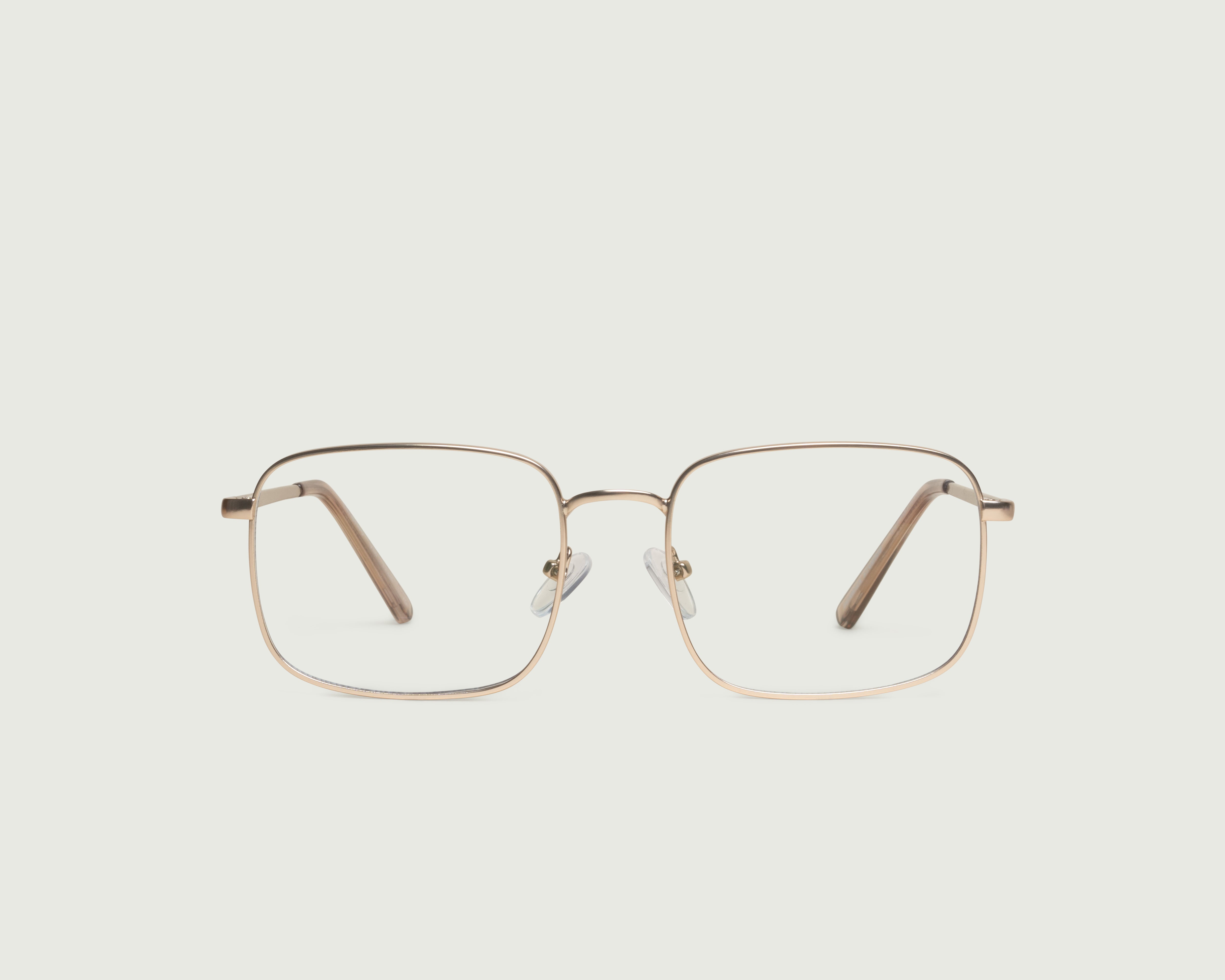 Tinsel::Vito Anti-Radiation Glasses rectangle gold metal front