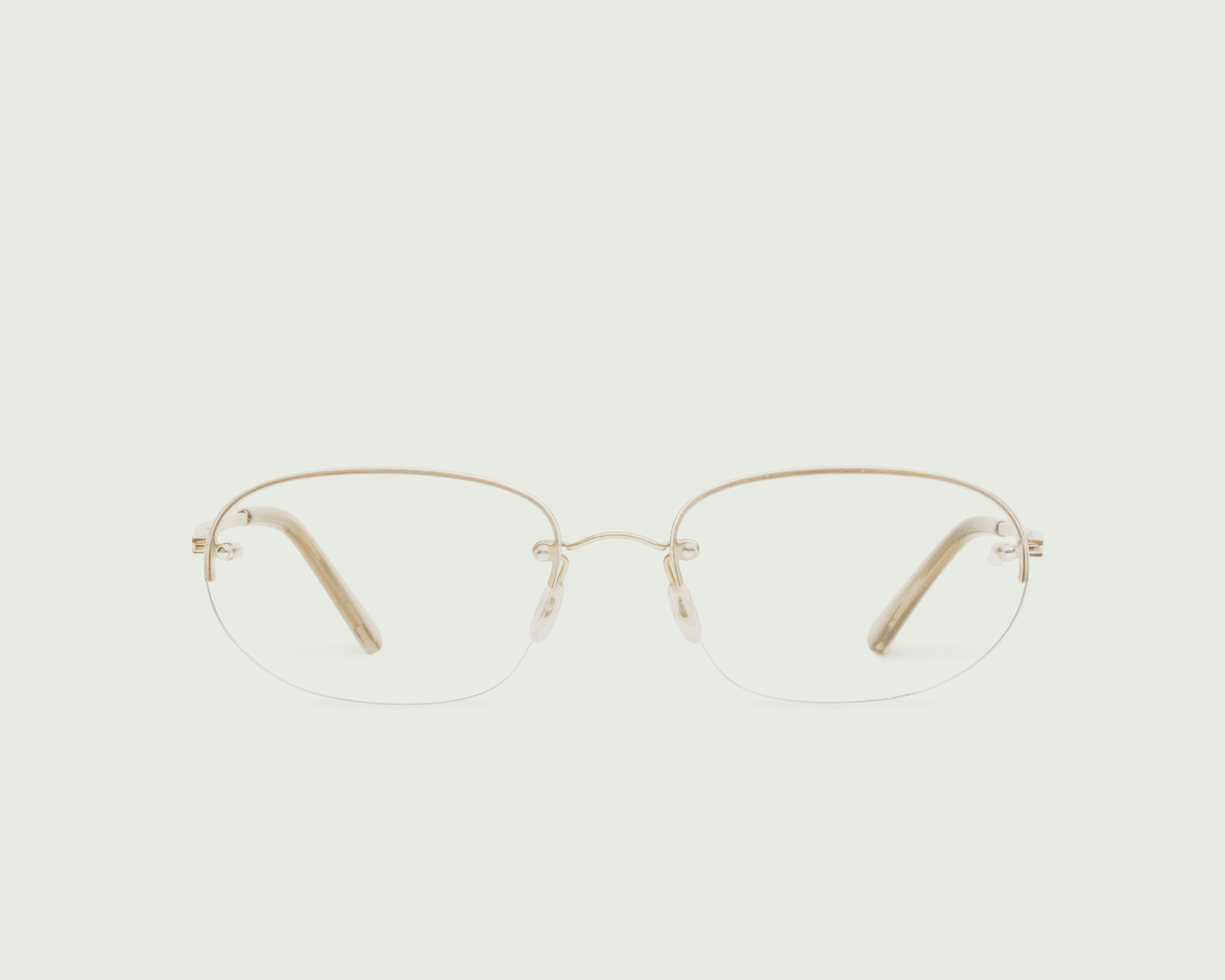 Tinsel::Lori Sunglasses Oval Gold metal front