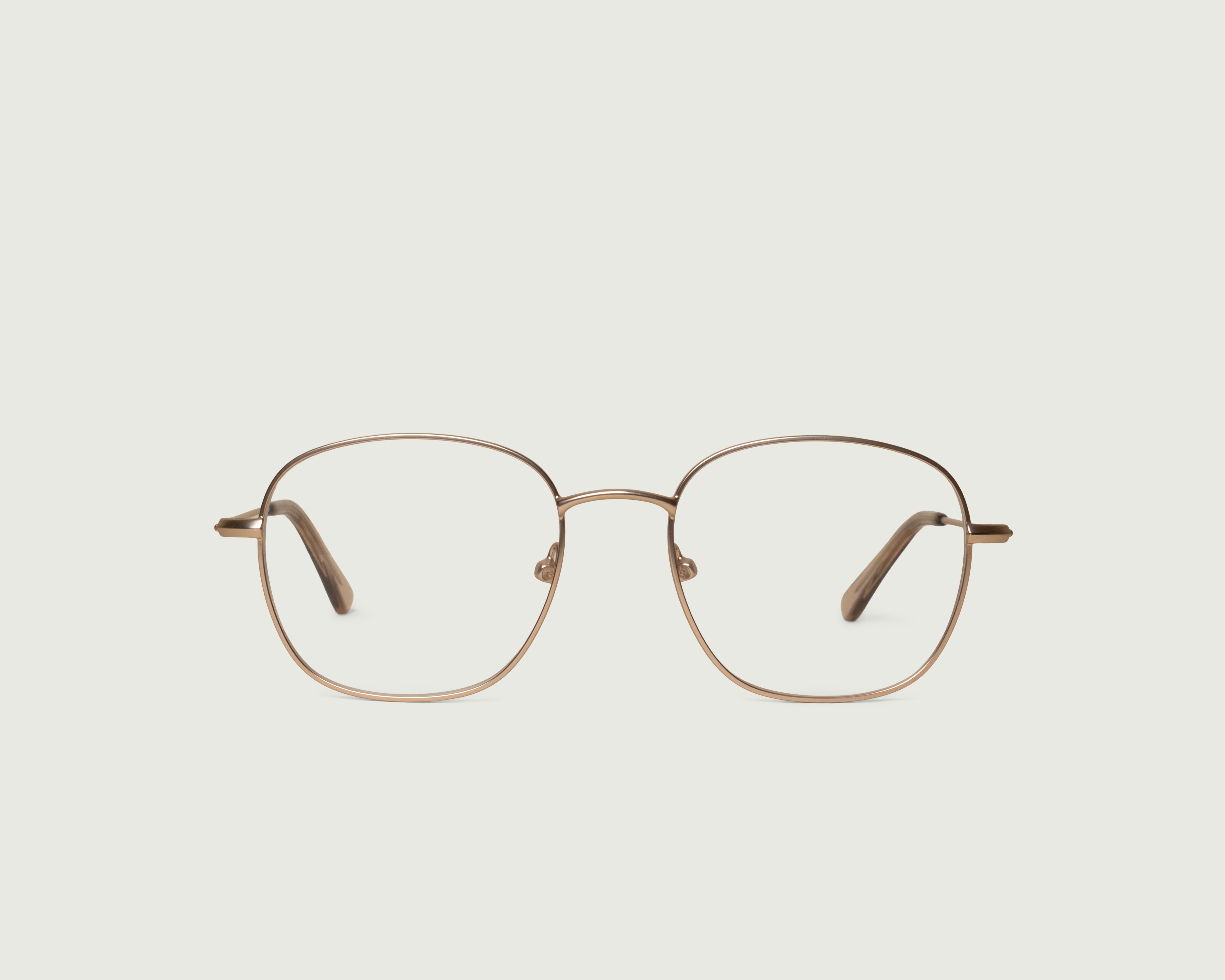 Tinsel::Roosevelt Eyeglasses square gold metal front
