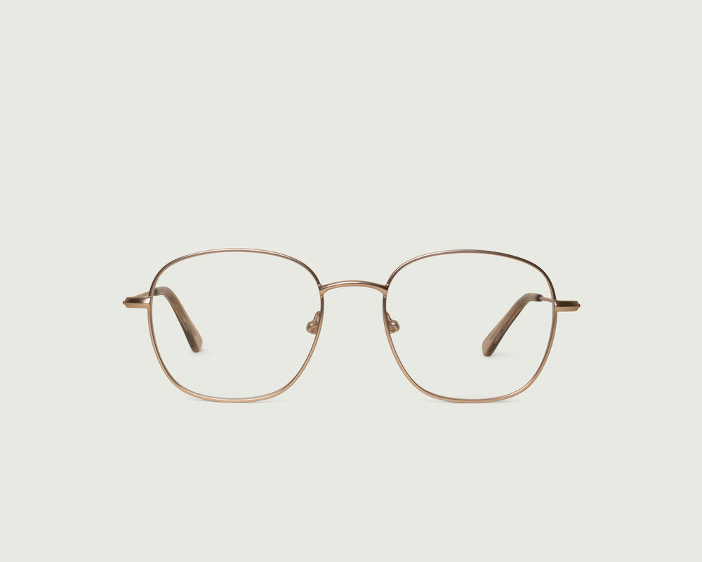 Tinsel::Roosevelt Eyeglasses square gold metal front