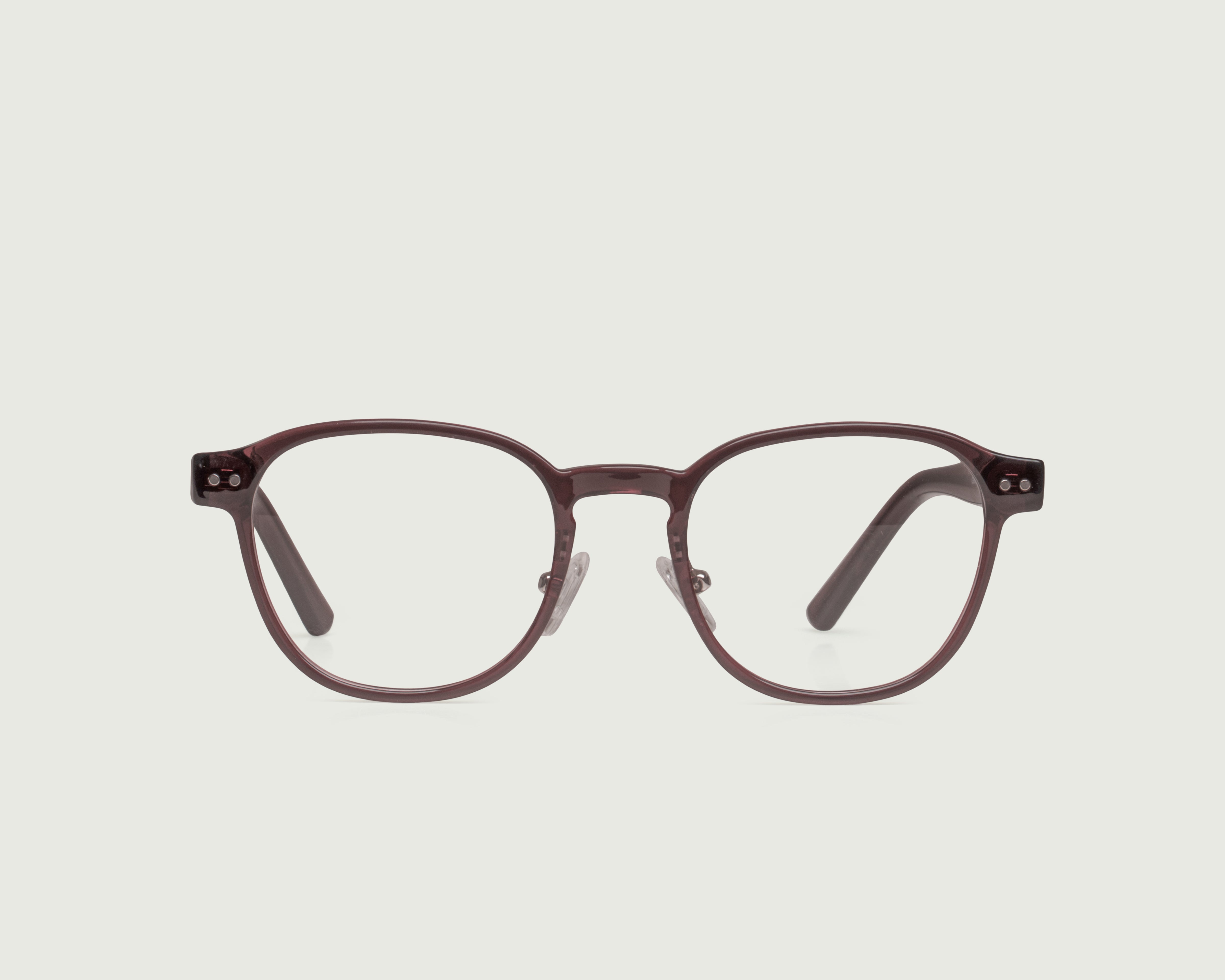Toast::Orman Eyeglasses round brown plant-based plastic front