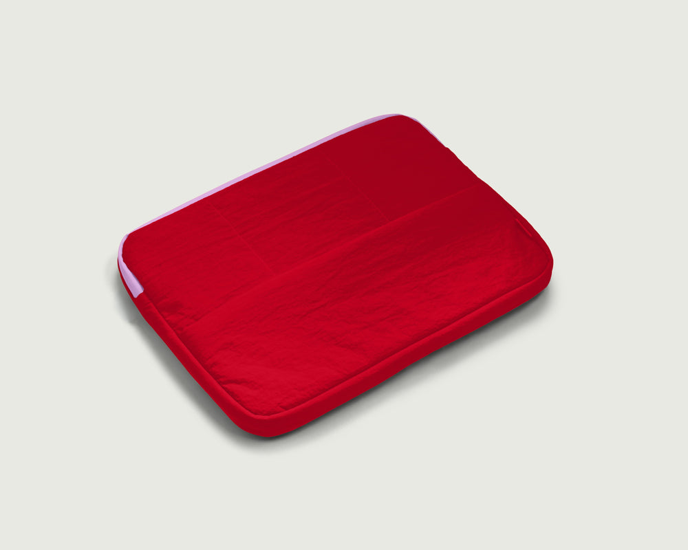 Valentine::Laptop Sleeve  Red  front diagonal