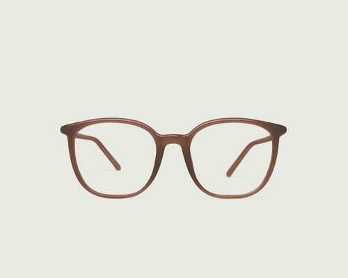Walnut::Gatsby Eyeglasses square Brown recycled polyester front
