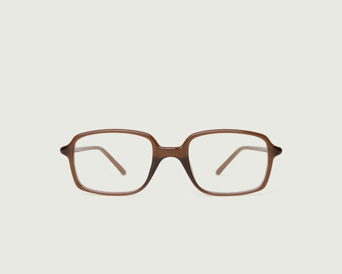 Walnut::Spencer Eyeglasses rectangle brown recycled polyester front