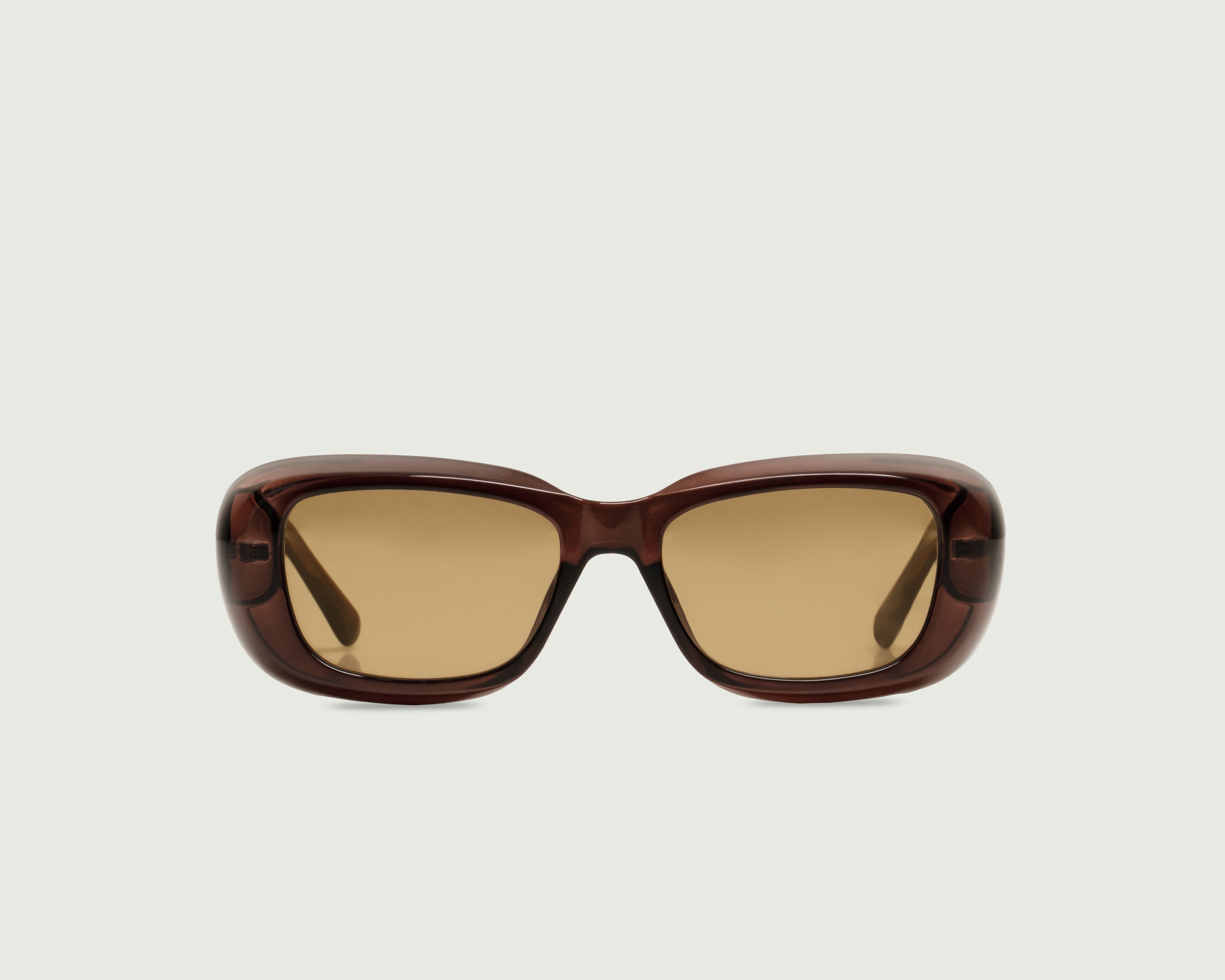 Whiskey::Sonny Sunglasses Square Brown recycled polyester front
