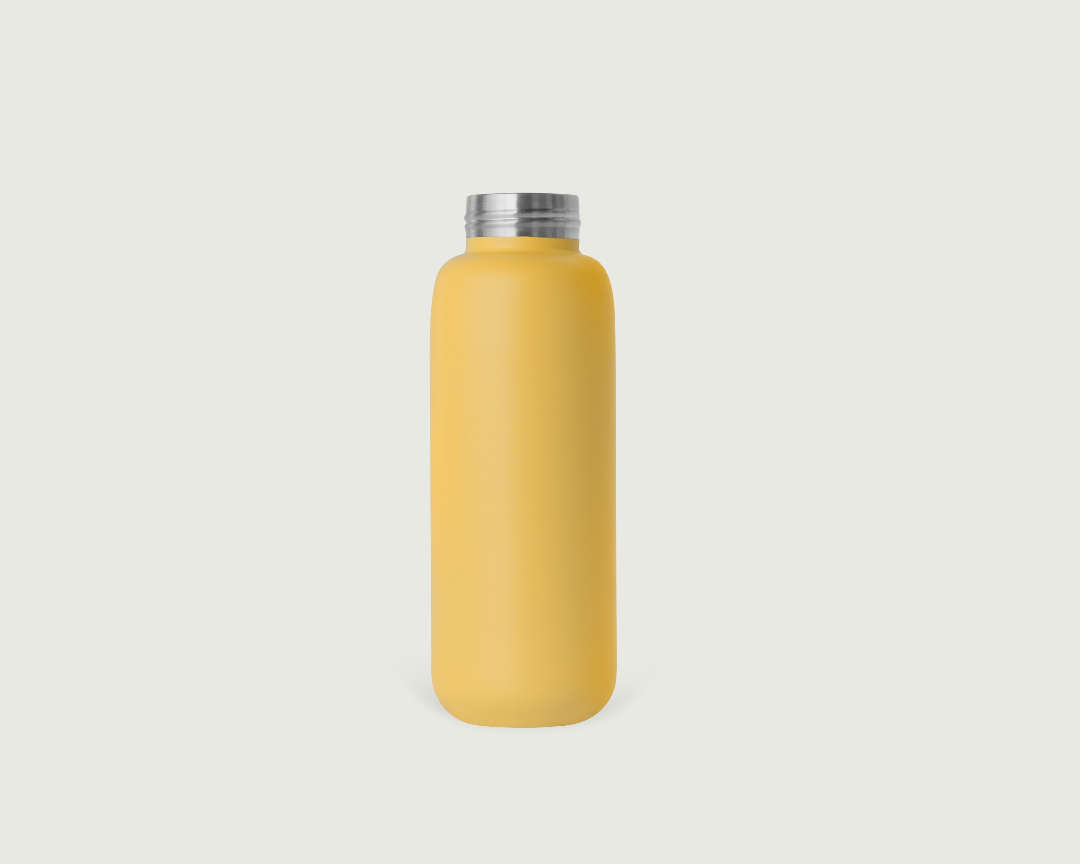 Piña::Flask tumbler bottle yellow  front