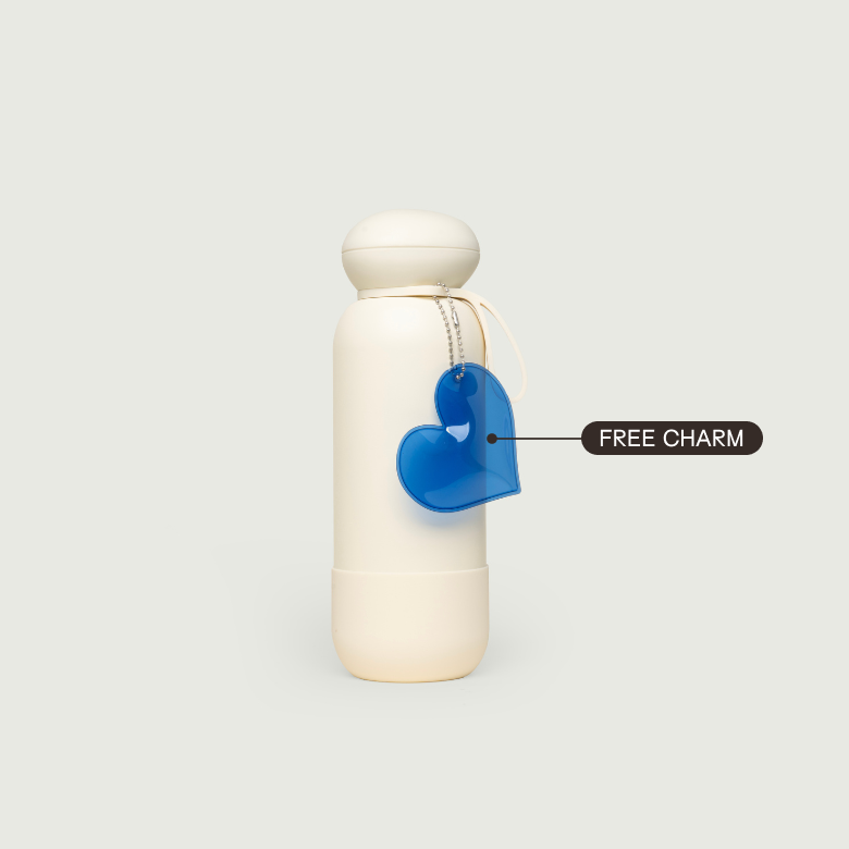Pebble Flask with Charm Loop