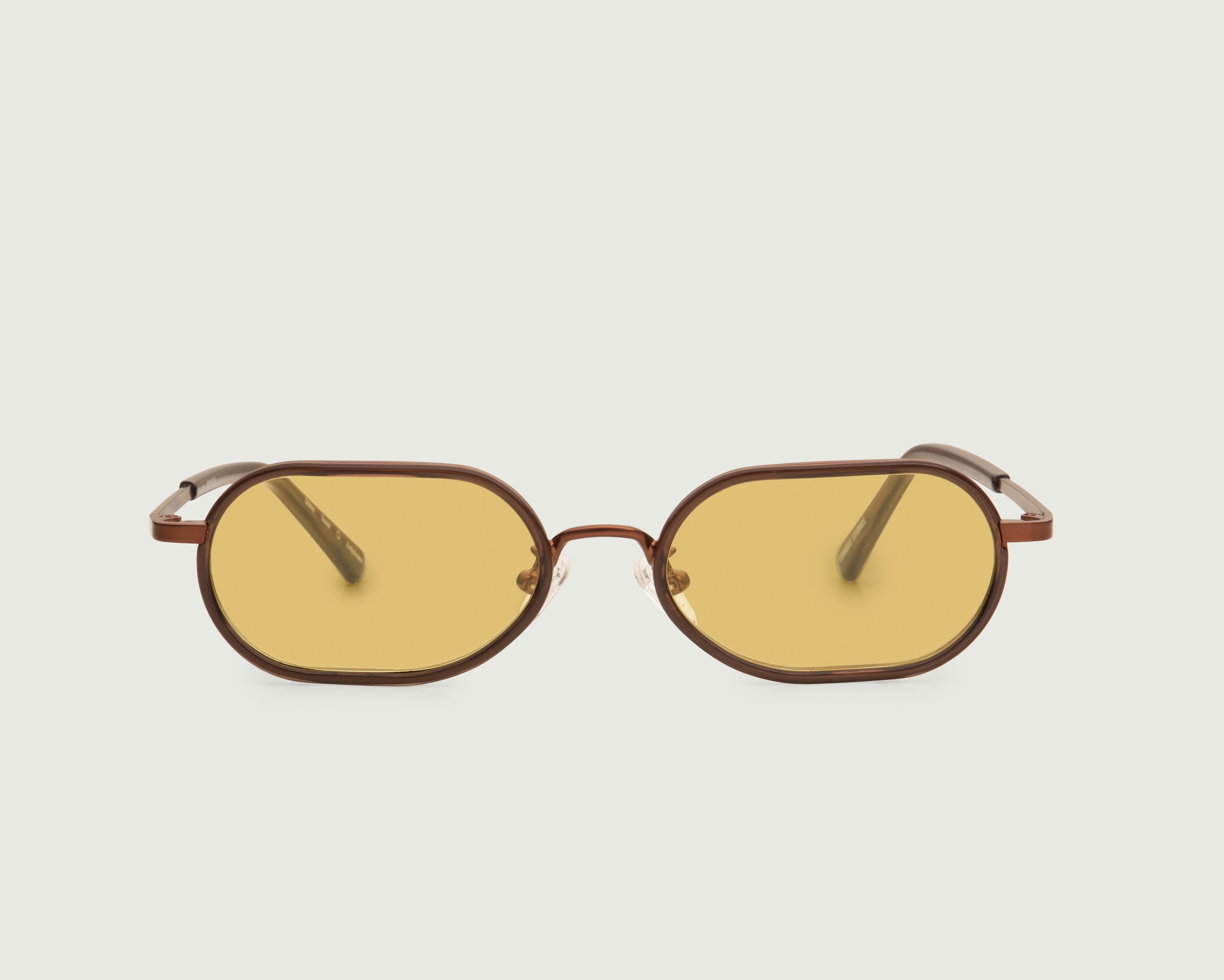 Toast:: Sunglasses Oval Black recycled polyester front