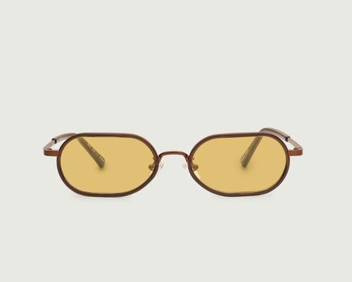 Toast:: Sunglasses Oval Black recycled polyester front