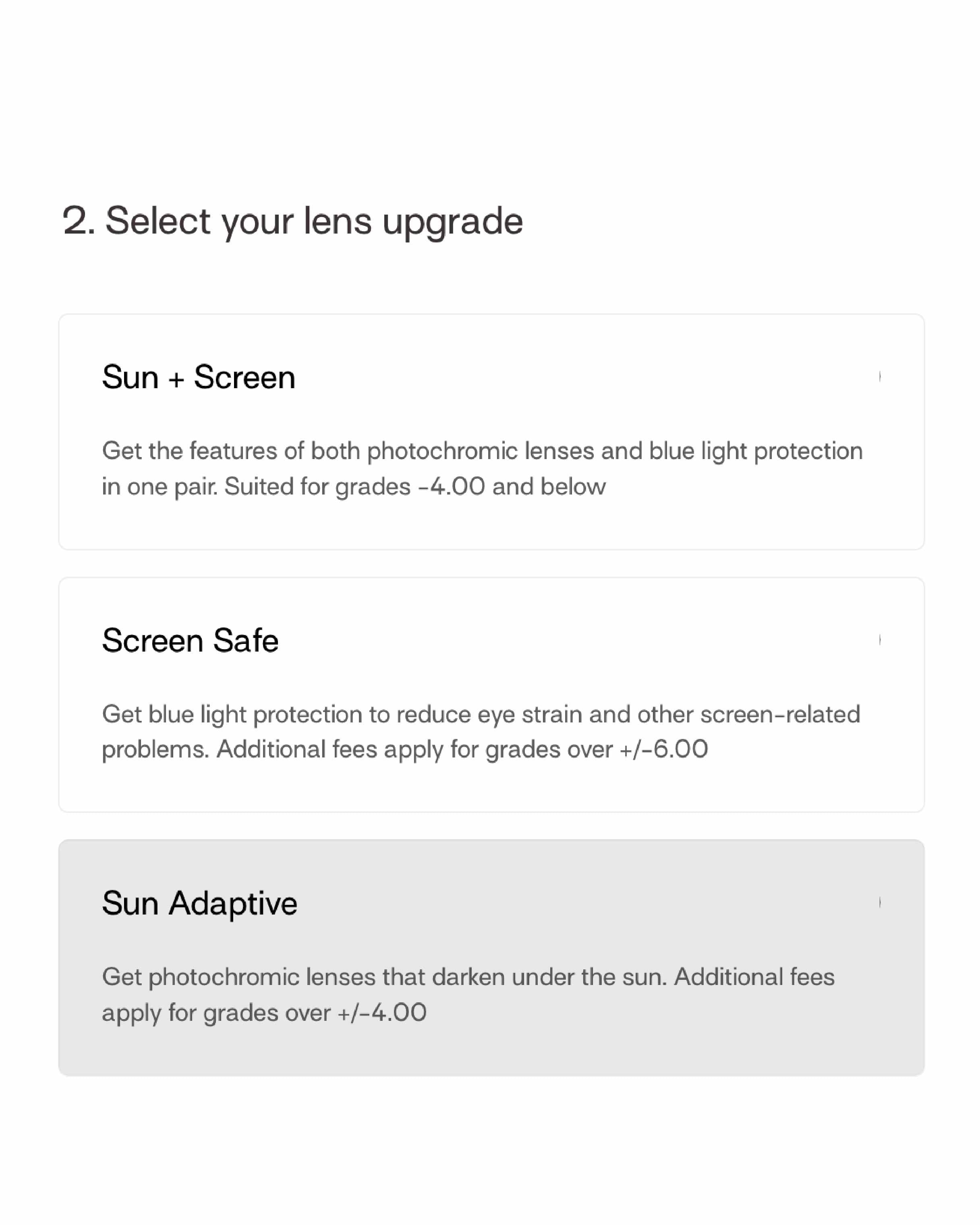 Sun Adaptive Lens Upgrade – Sunnies Studios