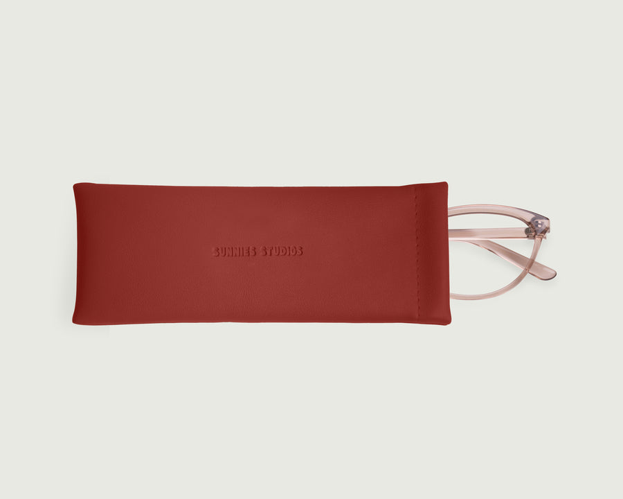 Slim Sac  Eyewear Case red