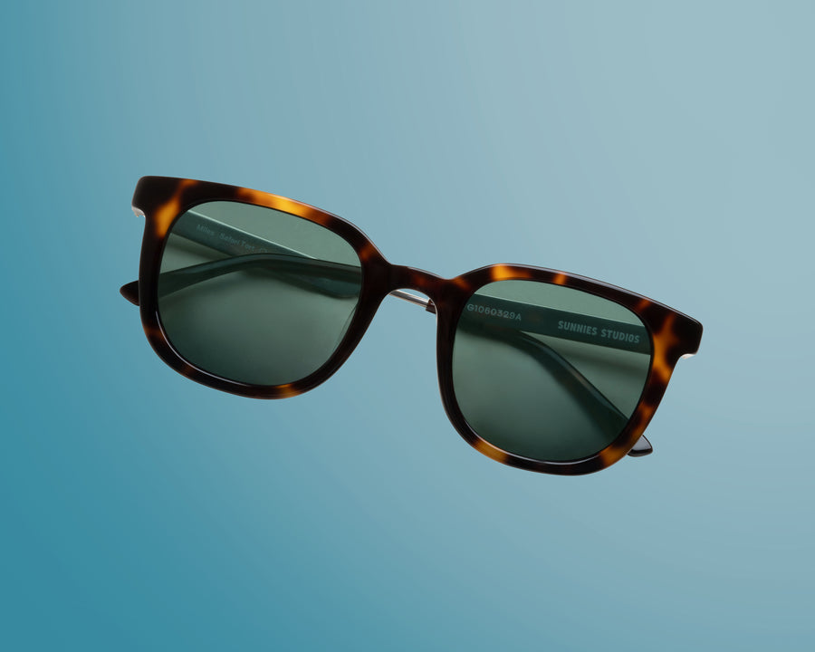 women Miles Sunglasses square brown  plastic