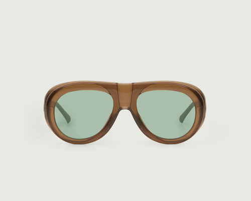 Cacao::Paloma Sunglasses Pilot Brown Acetate front
